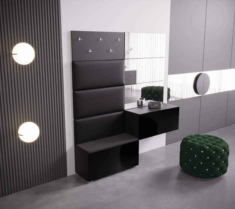 ROYAL24_MARKT Garderoben-Set Innovatives Garderoben-Design: Stil und Funktion 2024., (Komplett Set, 9-St., Smart GF86), Eleganter Kleiderschrank - Hochwertig