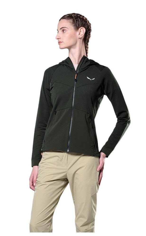 Salewa Funktionsjacke Kapuzenjacke Puez Merino Durastretch (hoher Tragekomfort)