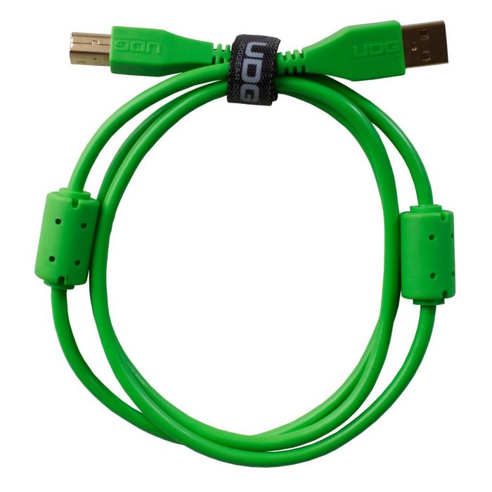 UDG Spielzeug-Musikinstrument Ultimate Audio Cable USB 2.0 A-B Green Straight 3m (U95003GR) - Kabel für DJs