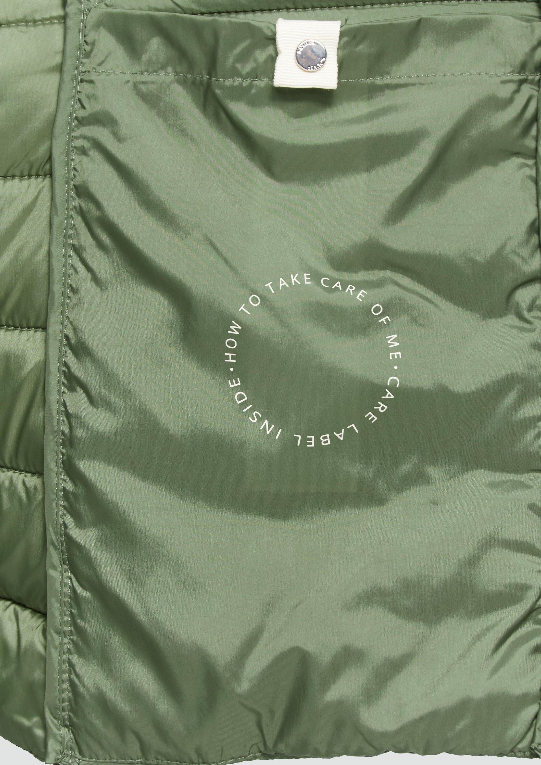 s.Oliver Funktionsjacke Indoor-Jacke Leichte Jacke mit Steppung und Stehkragen