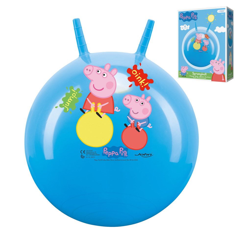 John GmbH Hüpfball John Sprungball Peppa Pig mit 2 Griffen Ø40-50cm