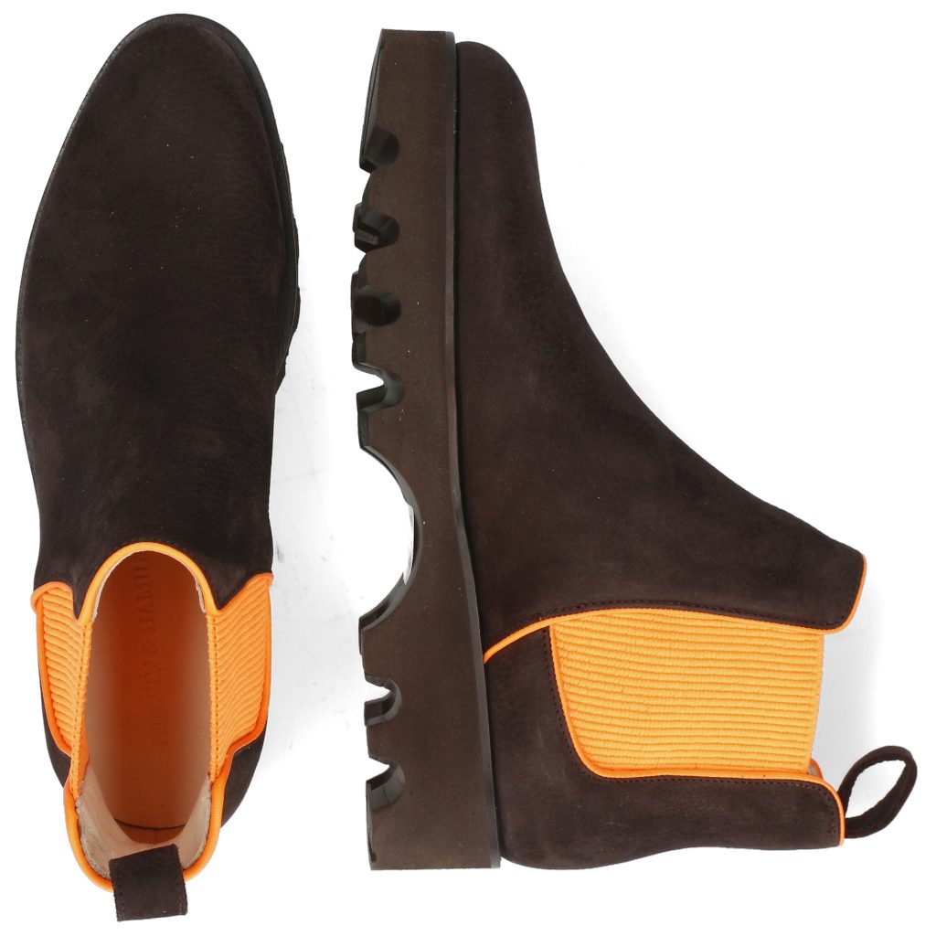 Susan Melvin Como Stiefelette Hamilton & Brown Orange Dark 70 Nappa