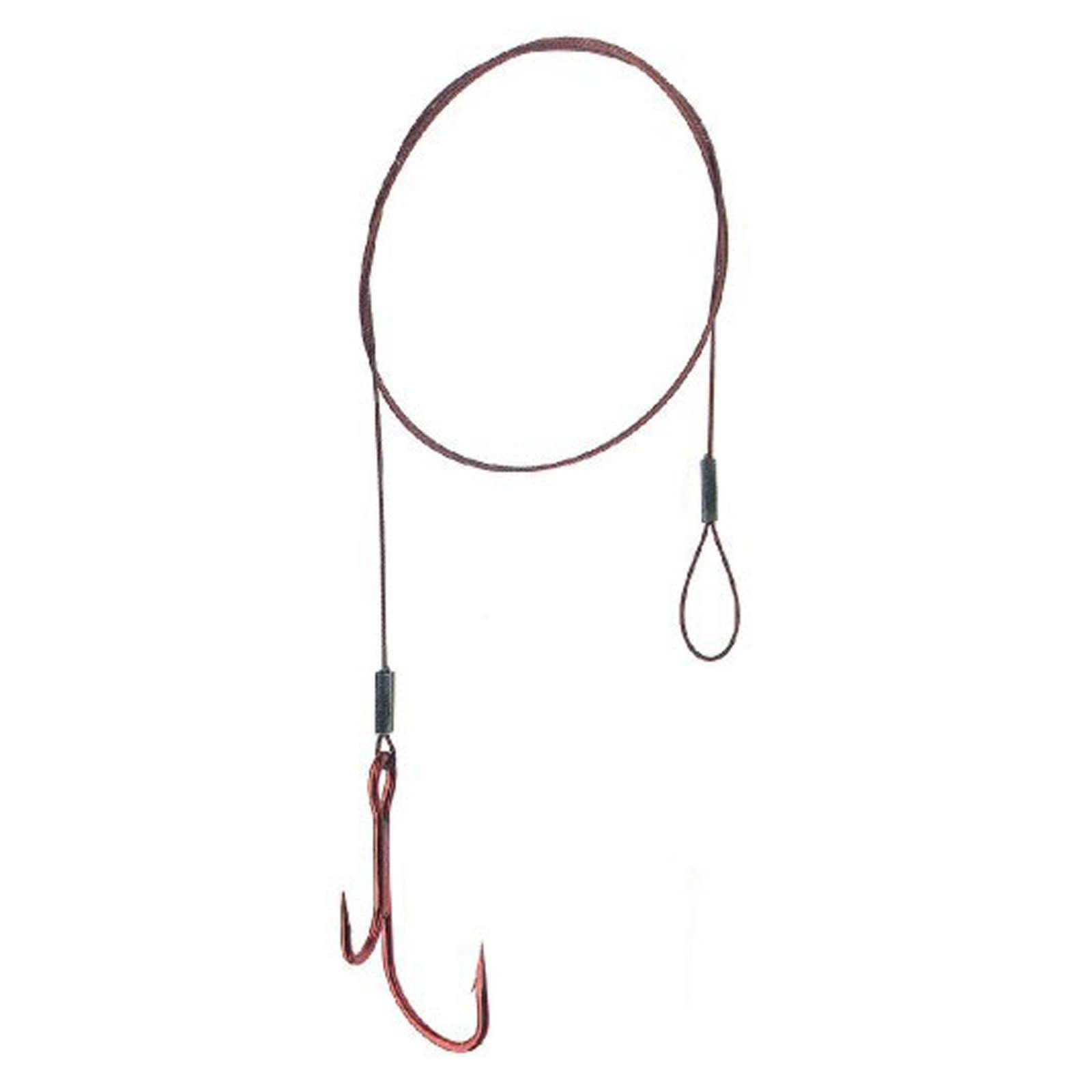 flexonit Vorfachschnur, 40 VMC rot flexonit Stahlvorfach Gr. Ryderhaken 1 Länge, 0,36mm/11,5kg/40cm m 9402