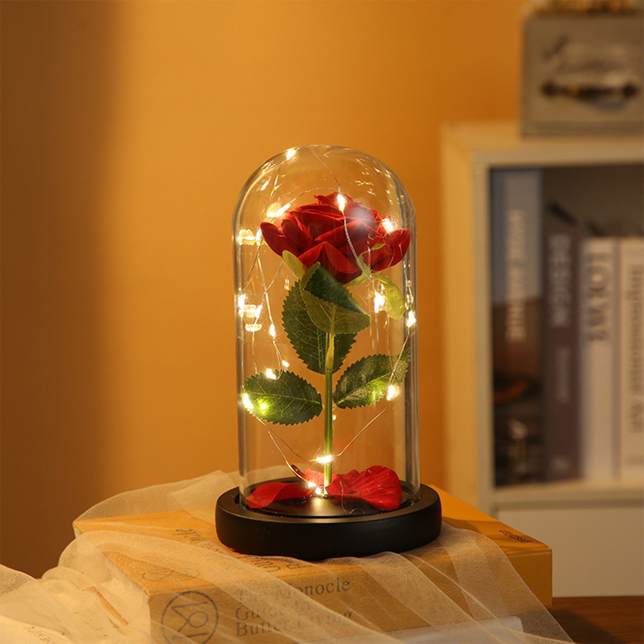 KINSI LED Dekolicht LED Rose Lampe,Romantische Stimmungsleuchte,Schreibtisc günstig online kaufen