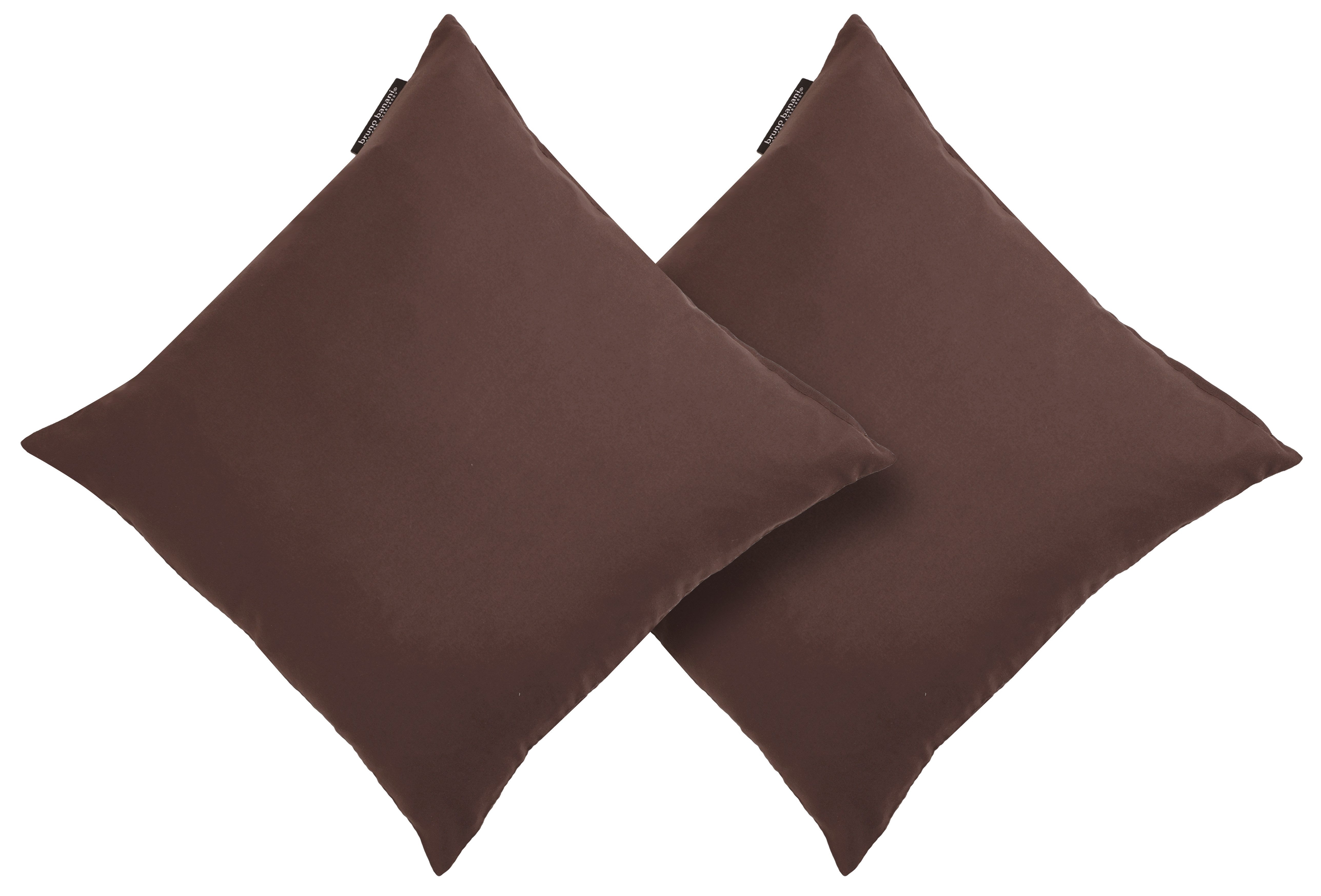 OTTO home Dekokissen Parry Microfaser, 2-er Set, unifarben, Kissenhüllen ohne Füllung, mit Reißverschluss