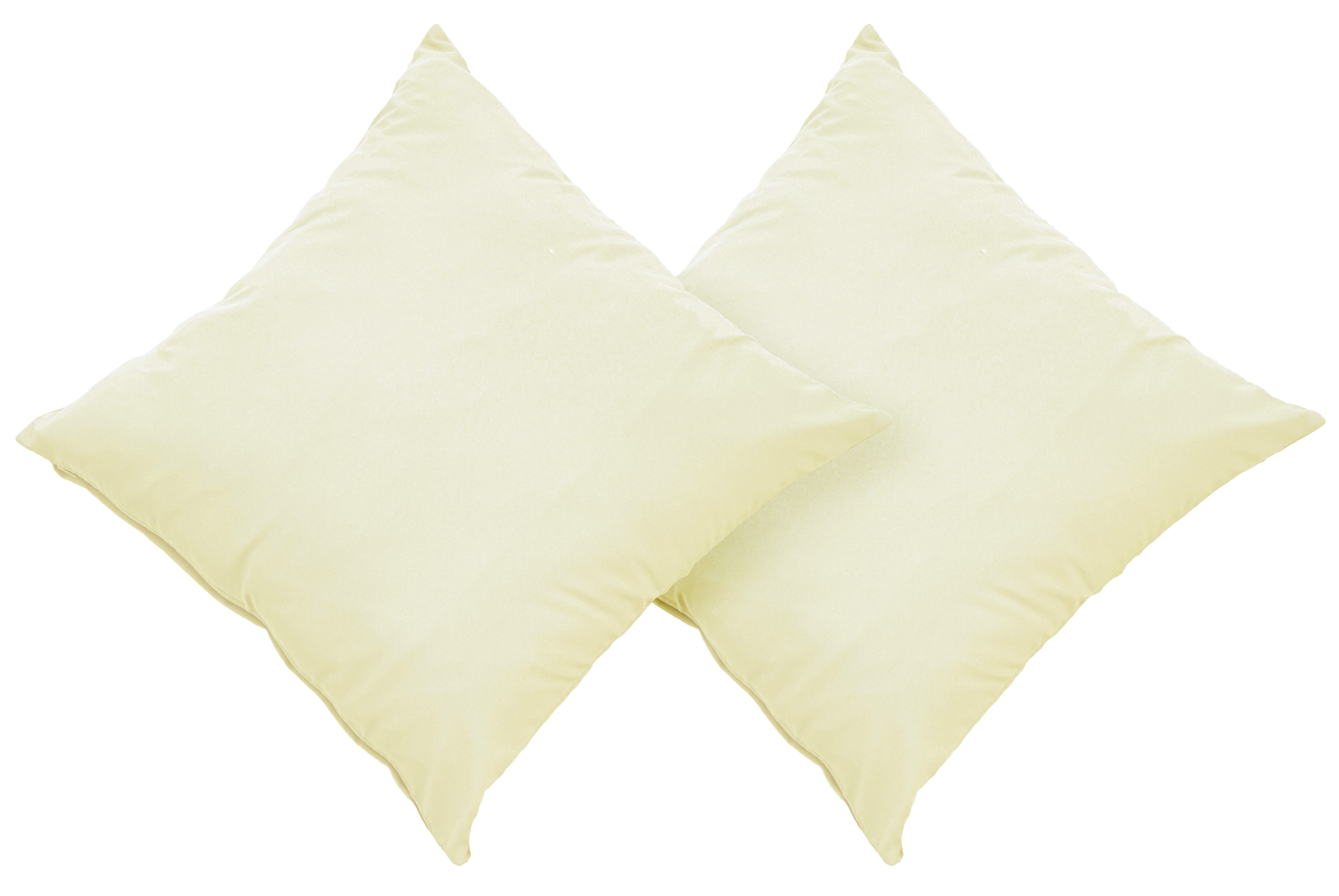 OTTO home Dekokissen Raja, einfarbig, Kissenhüllen ohne Füllung, 40 x 40 cm, 2er-Set, Mikrofaser