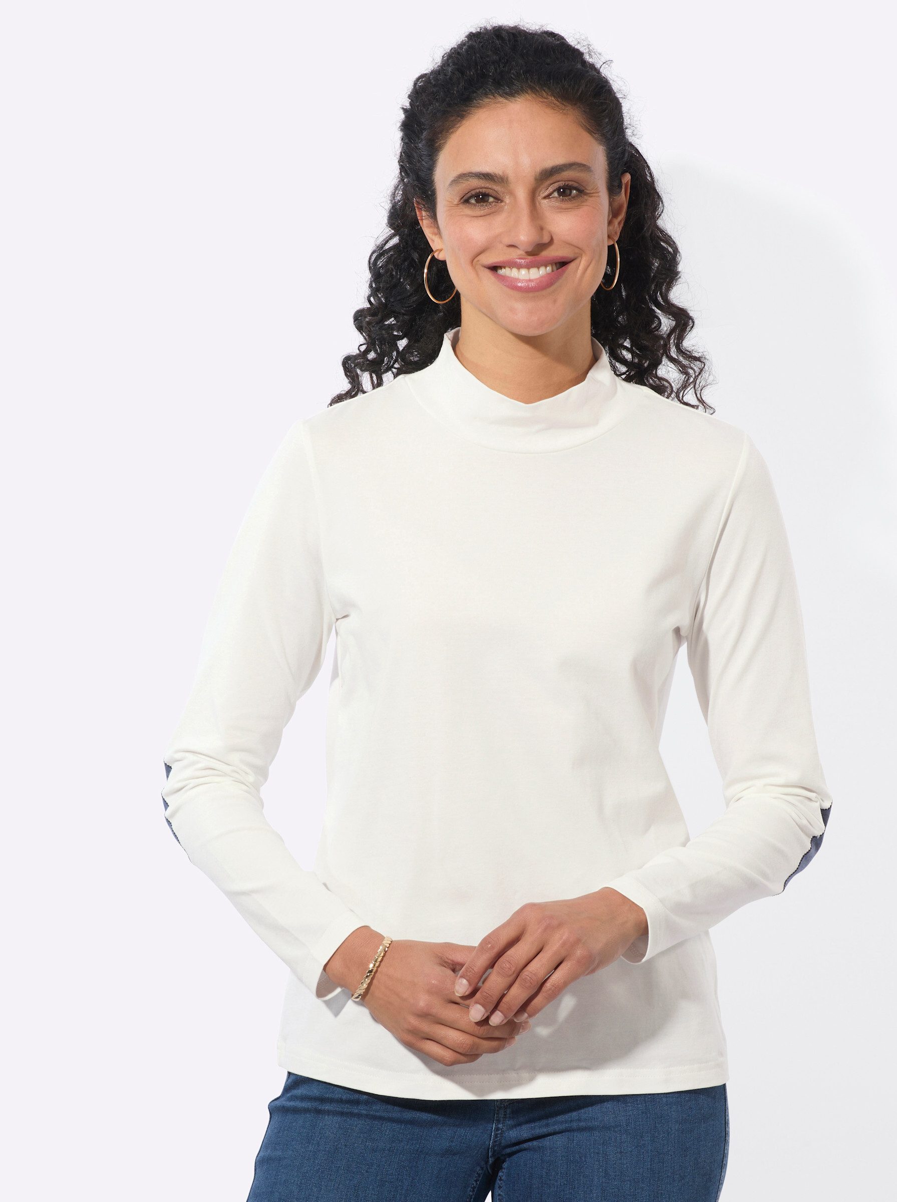 Witt T-Shirt Stehkragen-Shirt Langarm