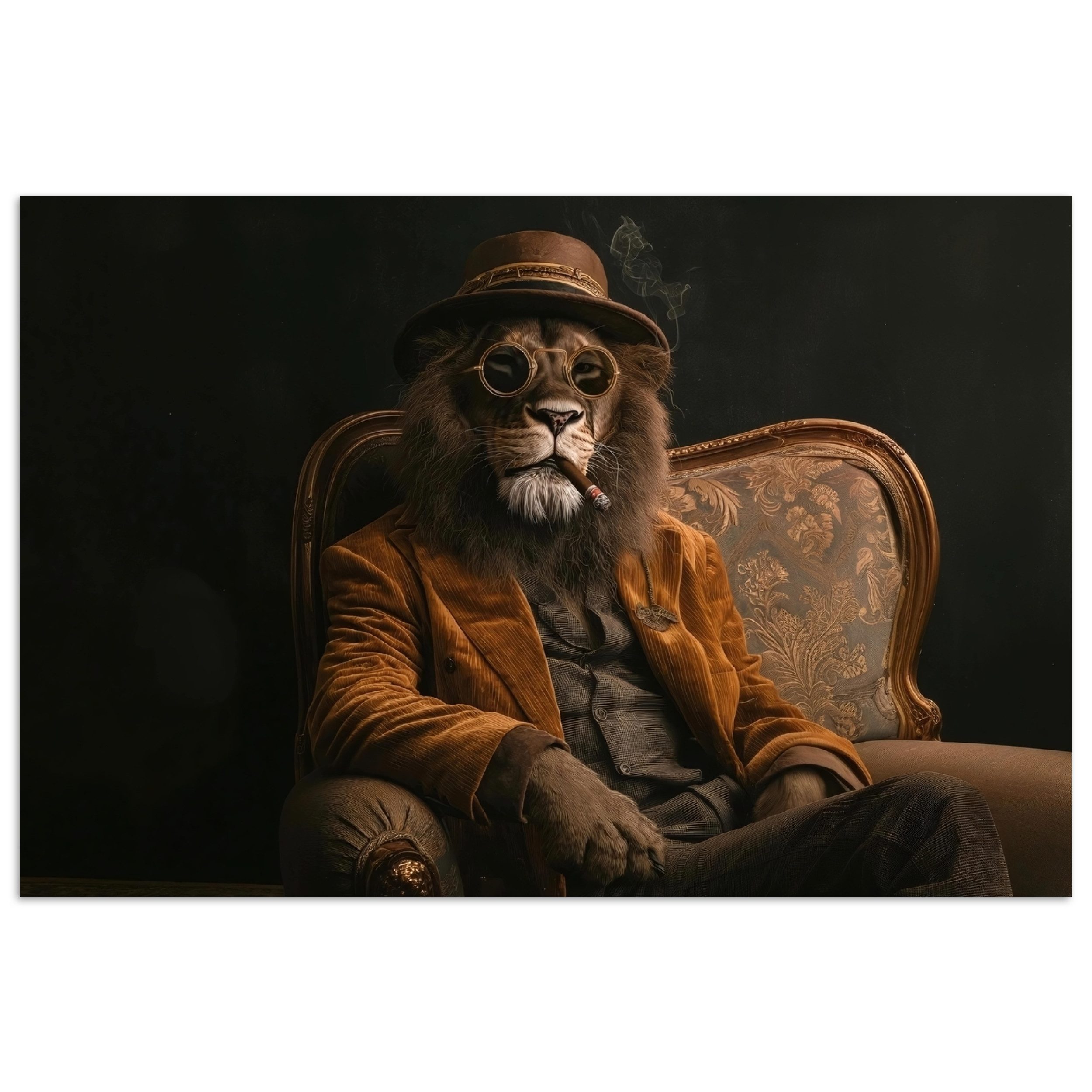 MuchoWow Poster Brille - Löwe - günstig online kaufen