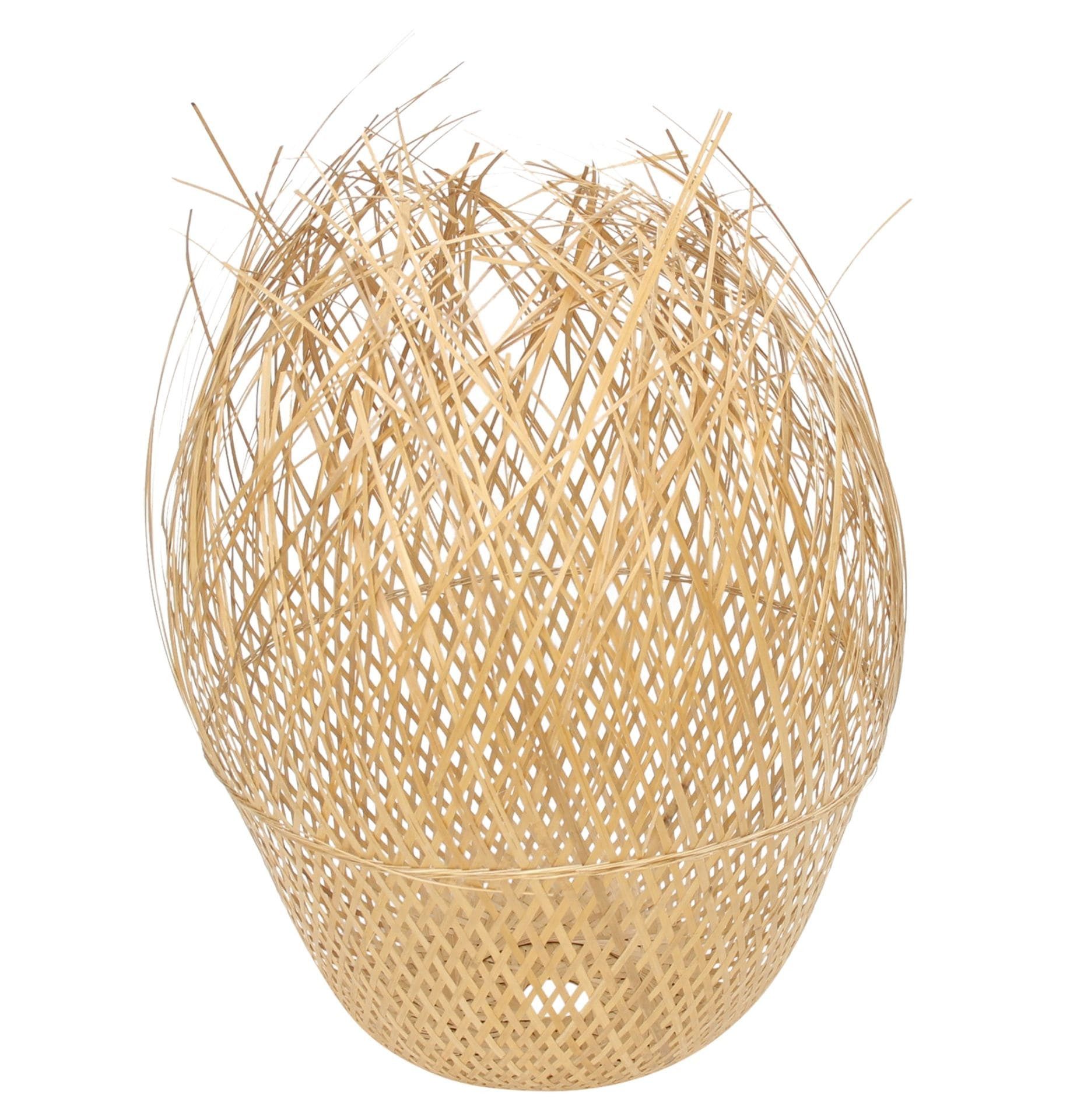 Dekoleidenschaft Lampenschirm "Ibiza" 2er Set für Hängelampe, Bambus, Hängelampenschirm Ersatzschirm, Ersatzschirm Ø 42 x 62 cm für Pendelleuchte, Deckenlampe – Bild 4 von 5