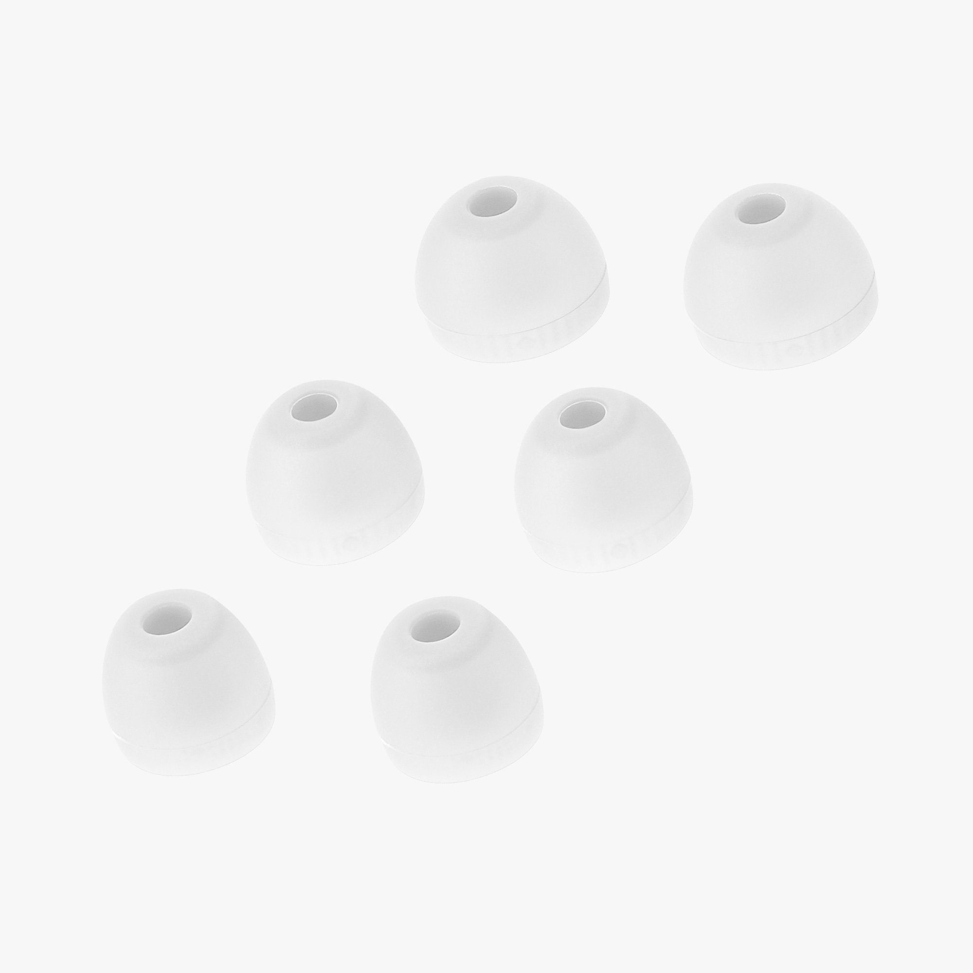 Silikon Weiß WI-1000XM2 In-Ear Polster 6x kwmobile - (3 Sony Kopfhörer) Ohrpolster Größen Ohrstöpsel für