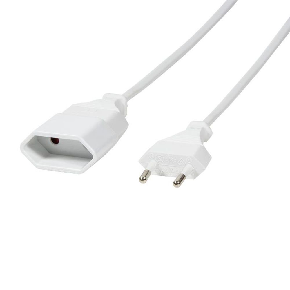 LogiLink CP125 Шнур питанияverlängerung Verlängerungskabel, 1 m, Weiß, Eurostecker an Eurobuchse