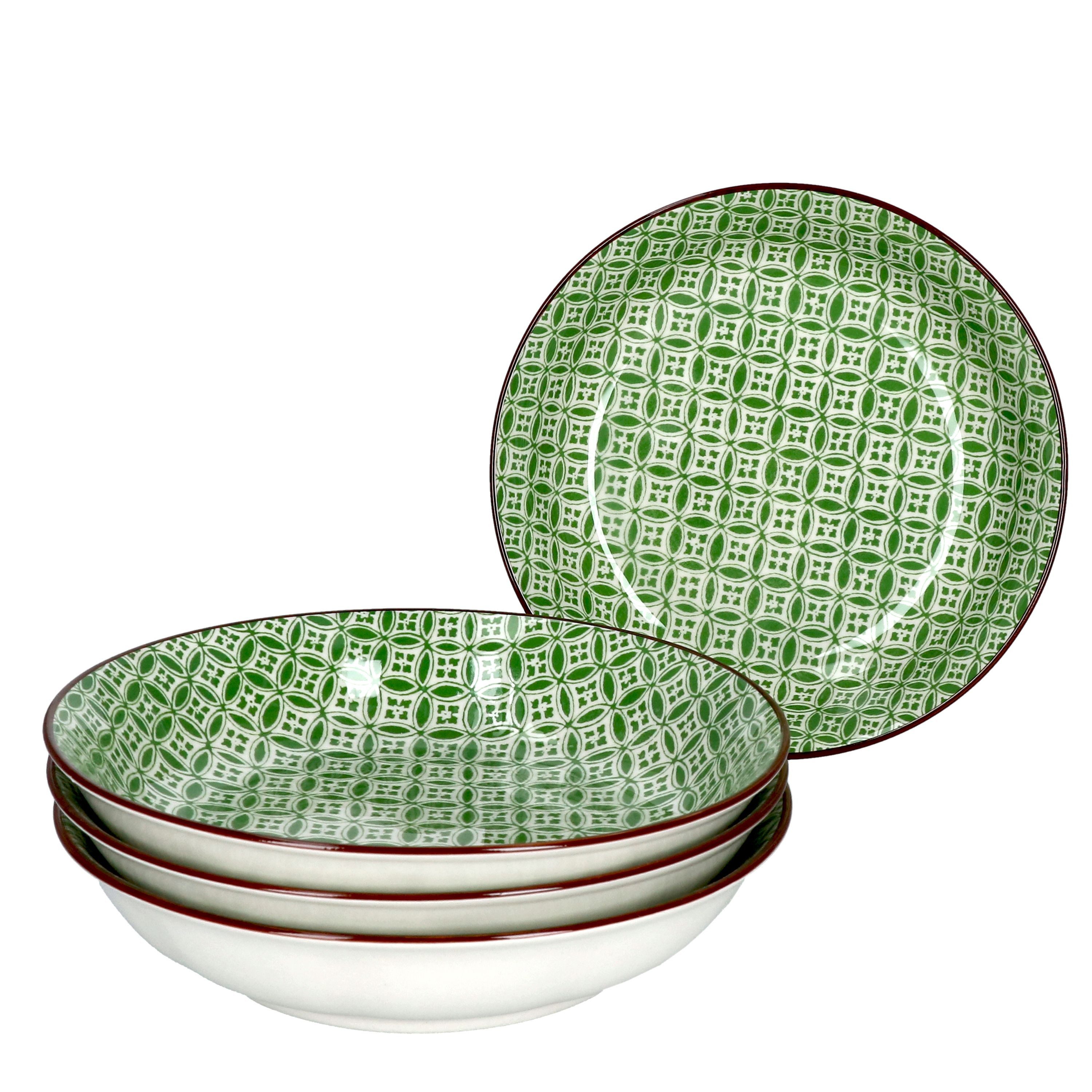 Ritzenhoff & Breker Suppenteller 4er Set Suppenteller 20cm Lime Sao - Ritzenhoff 744873