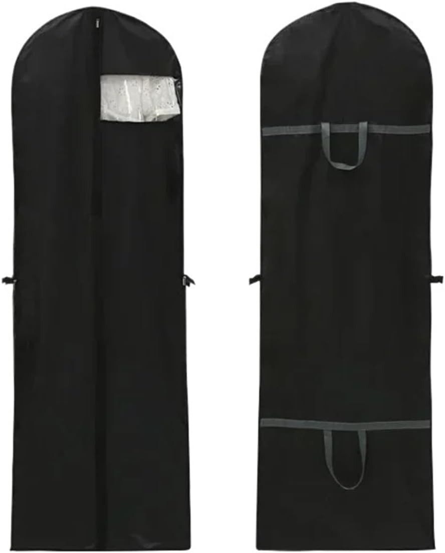 FELIXLEO Kleidersack 5 Stück Kleidung Staubschutz 60x180cm Anzug Kleid Schwarz (1 St)