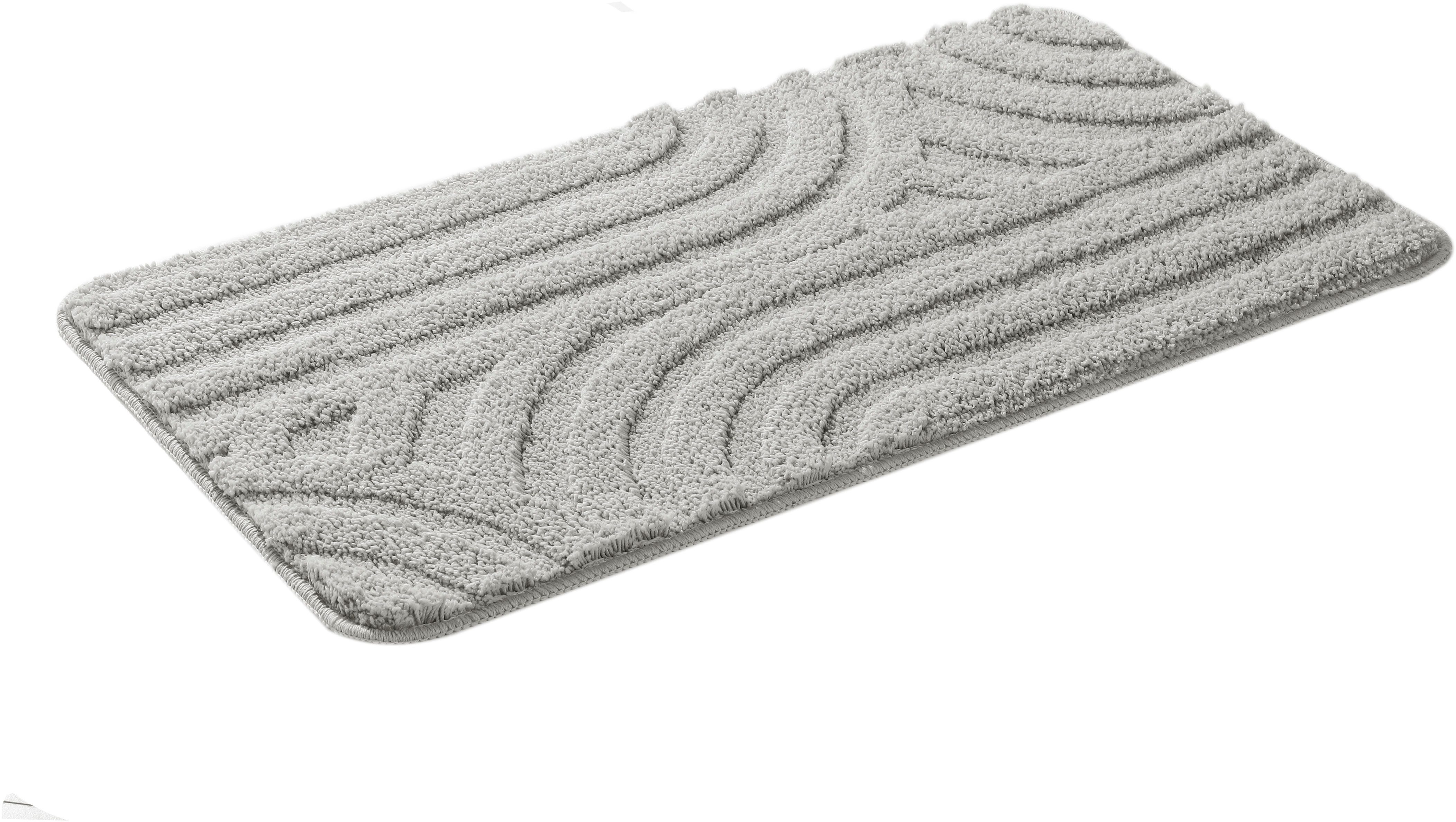 OTTO home Badematte Sanremo Scandi, Badvorleger, Badezimmer Teppich, Duschvorleger, Höhe 20 mm, rutschhemmend beschichtet, strapazierfähig, Polyester, rechtecki – Bild 2 von 5