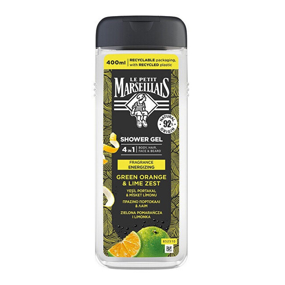 Le Petit Marseillais Duschgel Duschgel 4in1 Grüne Orangen- und Limettenschale