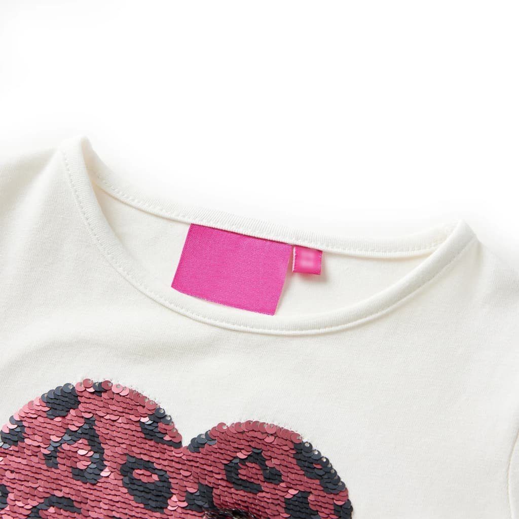 vidaXL Langarmshirt Kinder-Langarmshirt Ecru 116