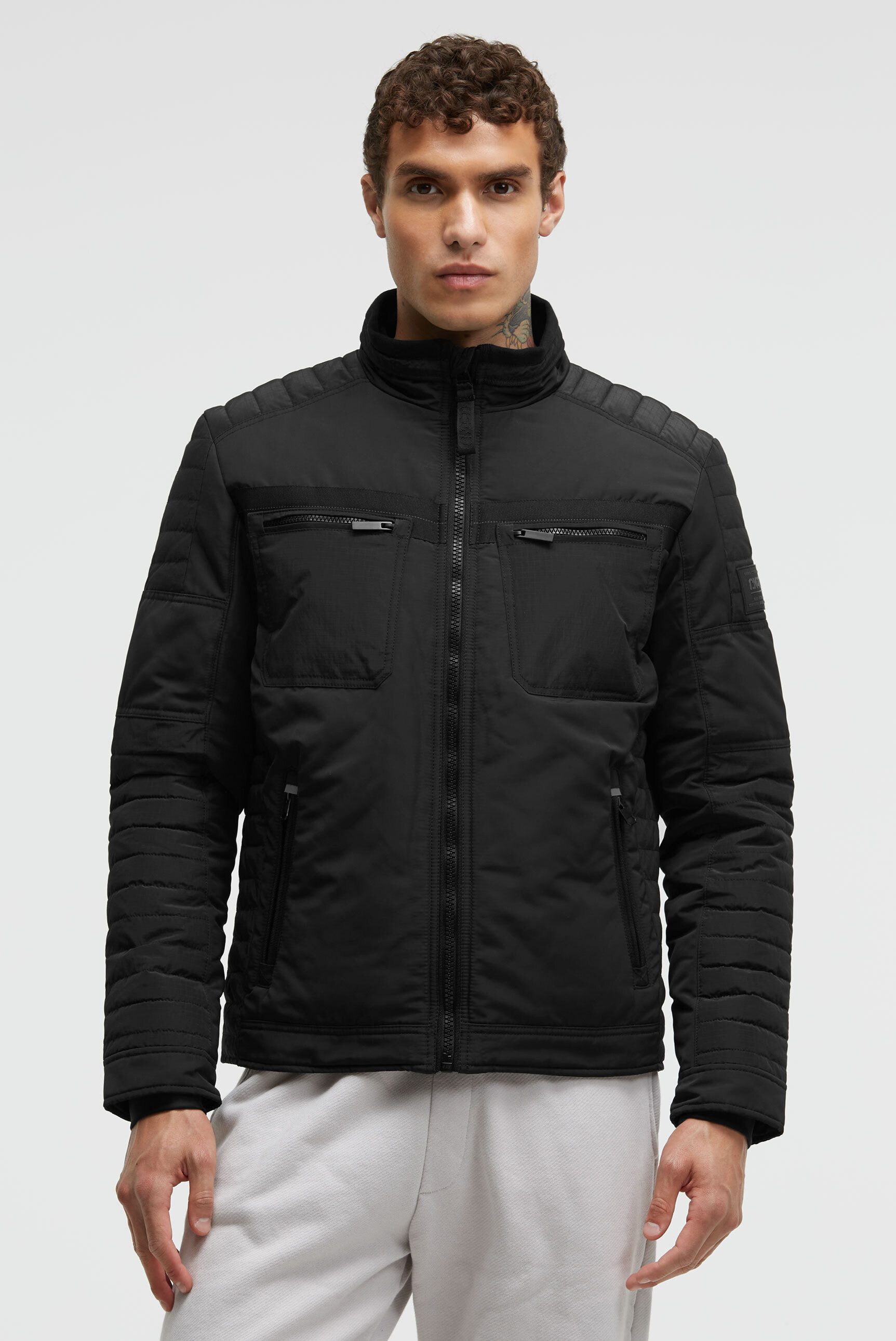 CMPD Bikerjacke mit Windbreaker-Bündchen günstig online kaufen