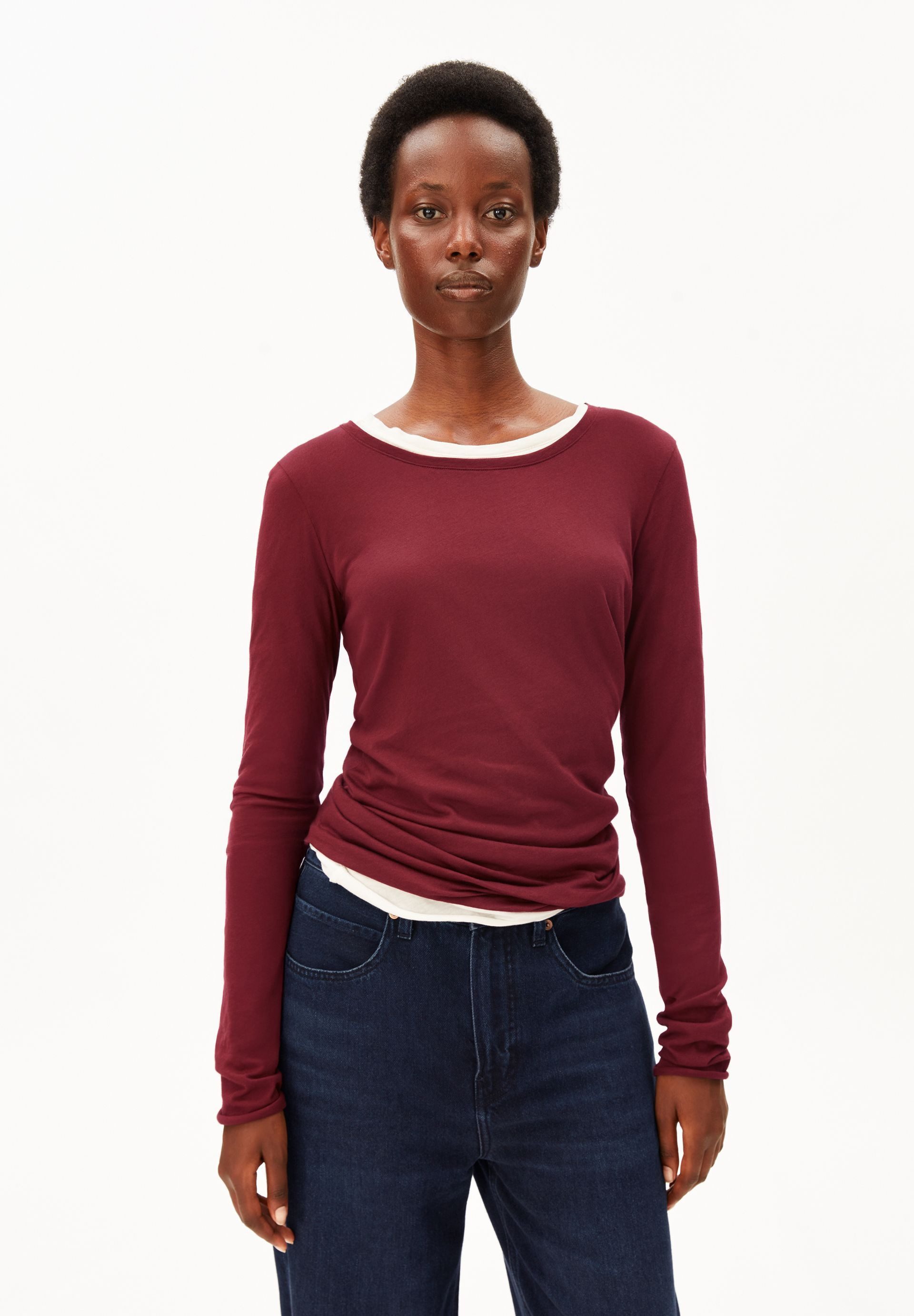Armedangels Longsleeve EINIAARA SOFT Longsleeve aus Bio-Baumwolle Slim Fit