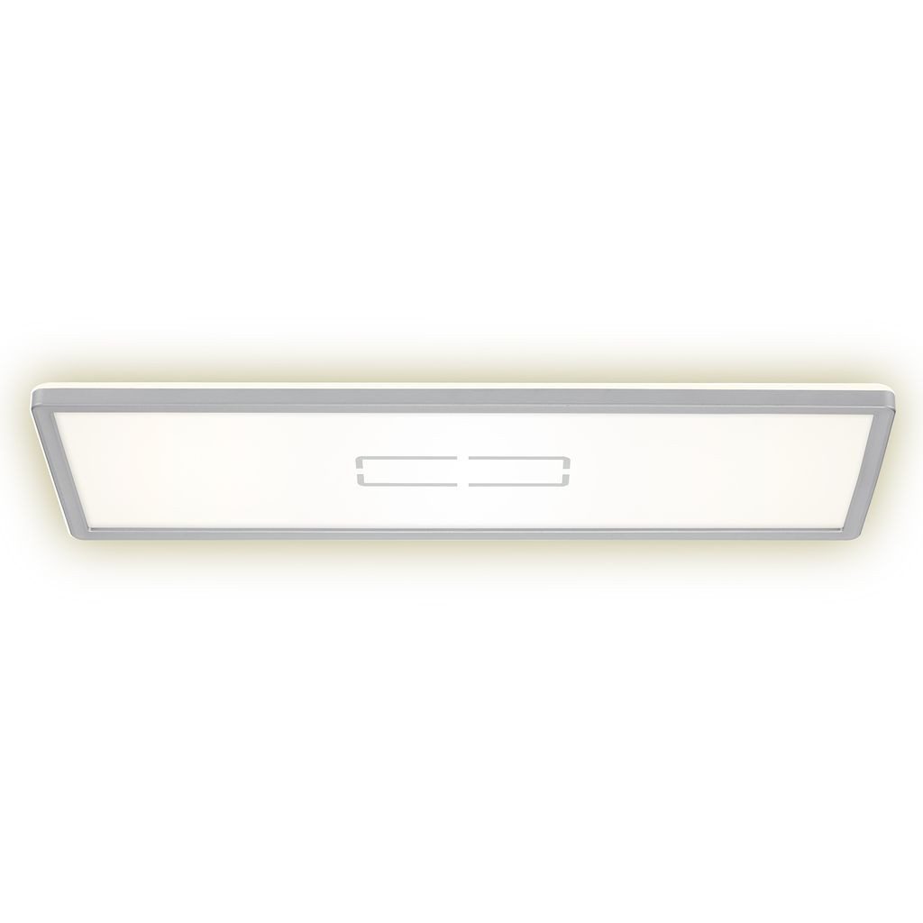 Briloner Leuchten LED Deckenleuchte 3394-014, Backlight, LED fest integriert, 2700K - Extra-Warmweiß, weiß-silber, LED