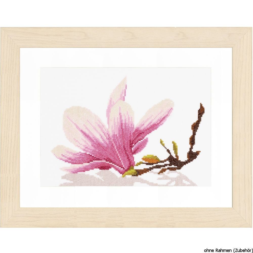 Lanarte Kreativset Lanarte Kreuzstichset "Magnolienzweig", (embroidery kit by Marussia)