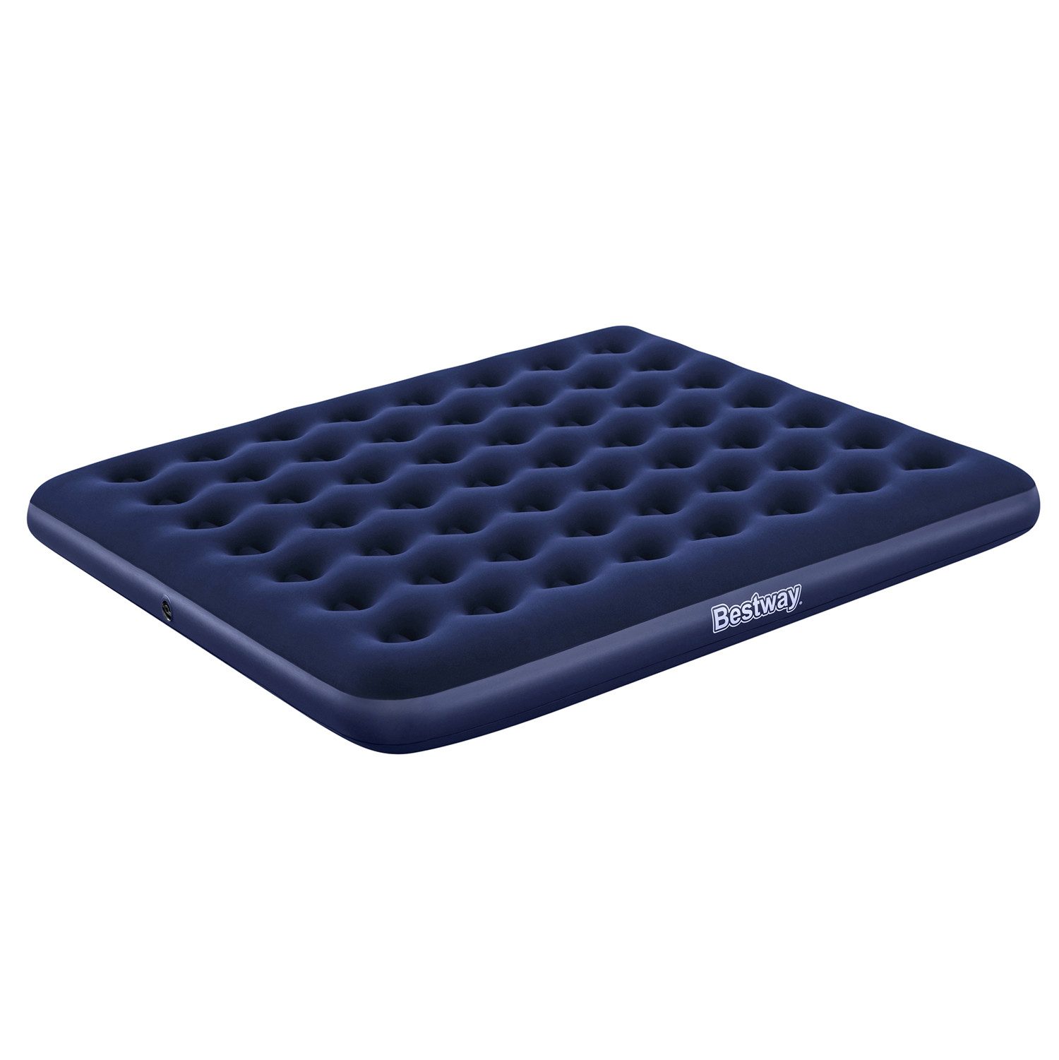 Bestway Luftbett 203 x 183 x 22 cm, (Packung, 1-tlg., Inkl. externer Elektropumpe, Für 2 Personen), Ideal für den Innen- und Außengebrauch