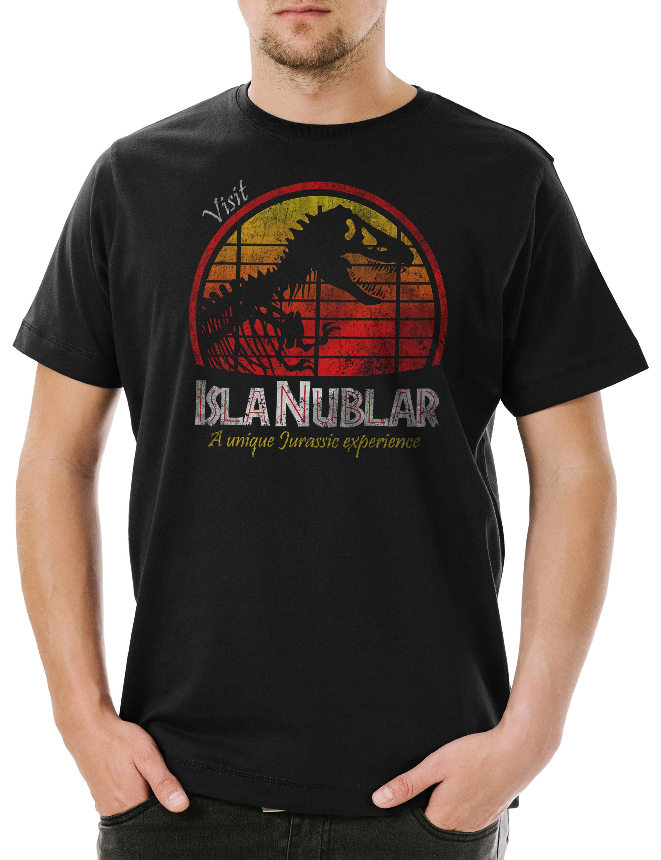 Urban Backwoods Print-Shirt Visit Island Herren T-Shirt I Survived Isla Nub günstig online kaufen