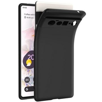 CoolGadget Handyhülle Black Series Handy Hülle für Google Pixel 6 Pro 6,7 Zoll, Edle Silikon Schlicht Robust Schutzhülle für Pixel 6 Pro Hülle
