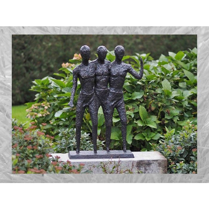 IDYL Gartenfigur IDYL Bronze-Skulptur Drei Männer Bronze