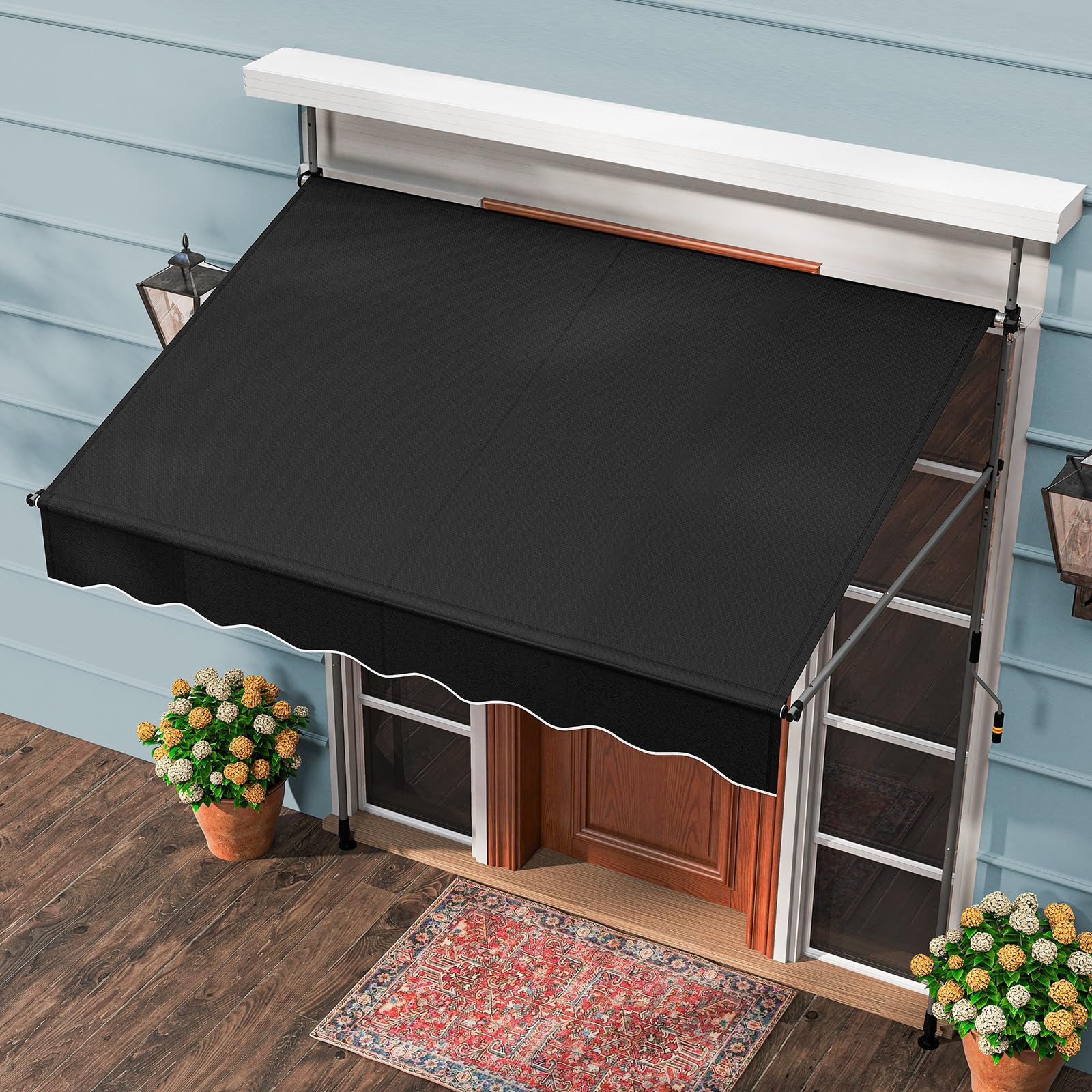 COSTWAY Klemmmarkise 200x210cm höhenverstellbar, für Balkon günstig online kaufen