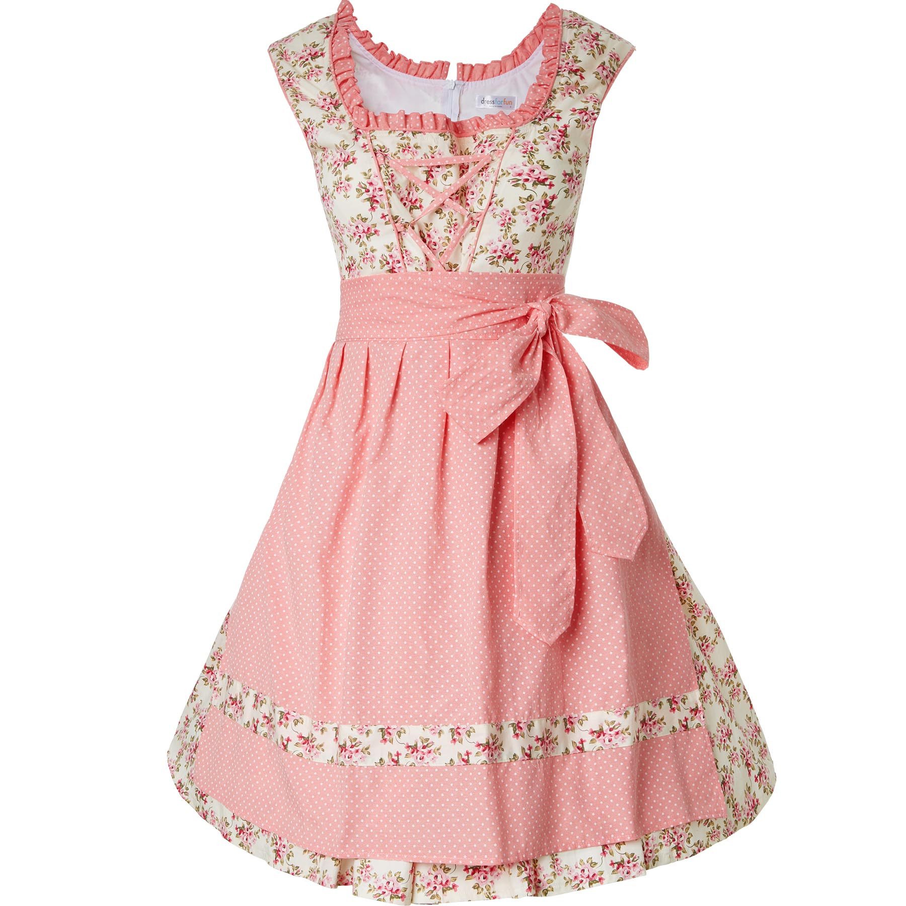 dressforfun Dirndl Frauenkostüm Mini-Dirndl Herrenchiemsee Modell 1