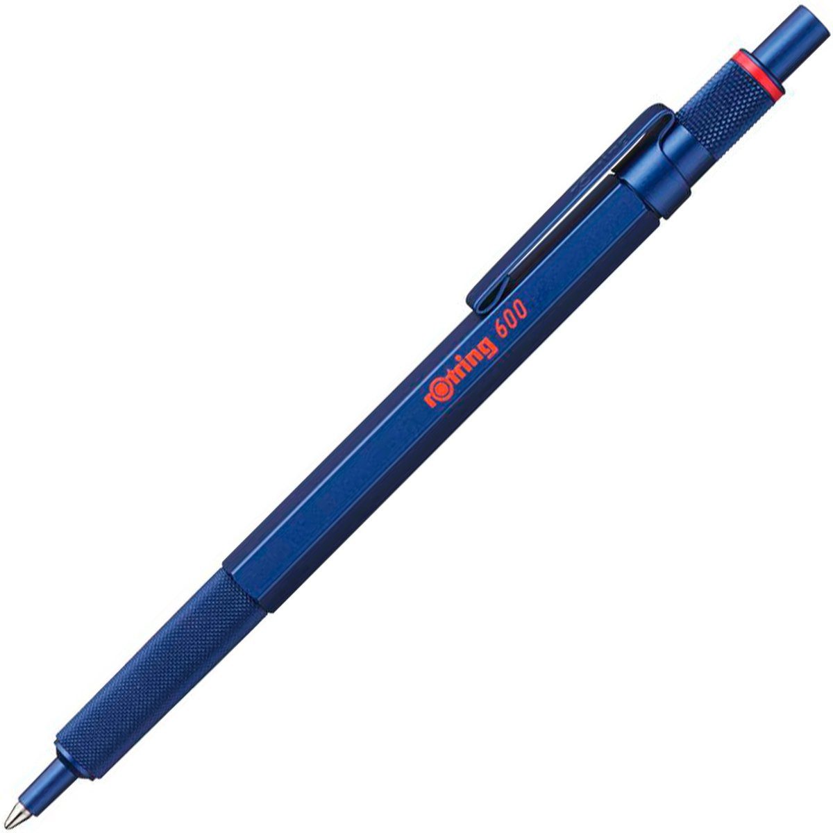 ROTRING Kugelschreiber 600-Balpen Medium, schwarze Tinte, blaue Hülle, nachfüllbar, (1-tlg), für Rechts- und Linkshänder; nachfüllbar