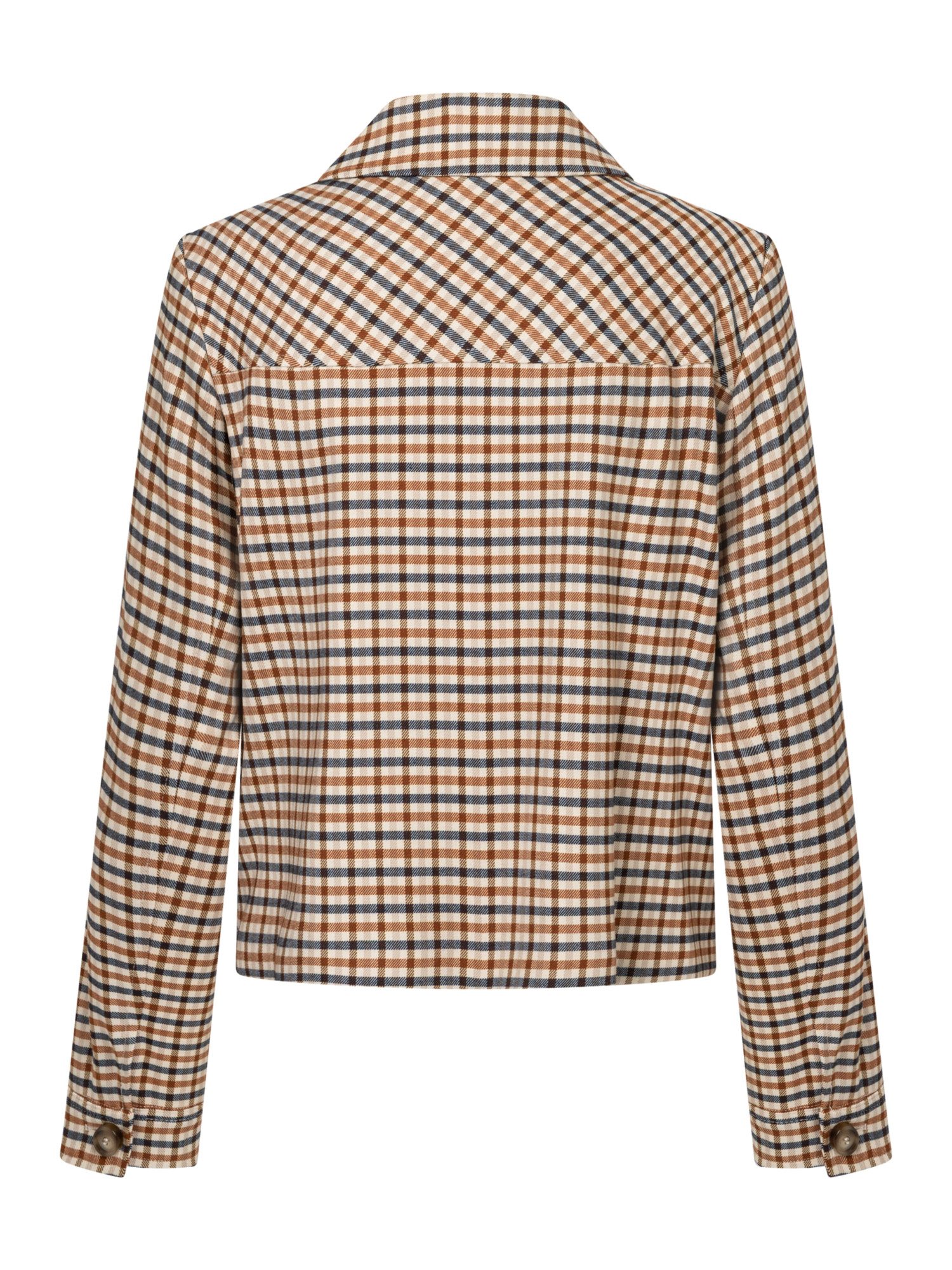 MORE&MORE Kurzblazer karierter Kurzblazer, Retro-Look