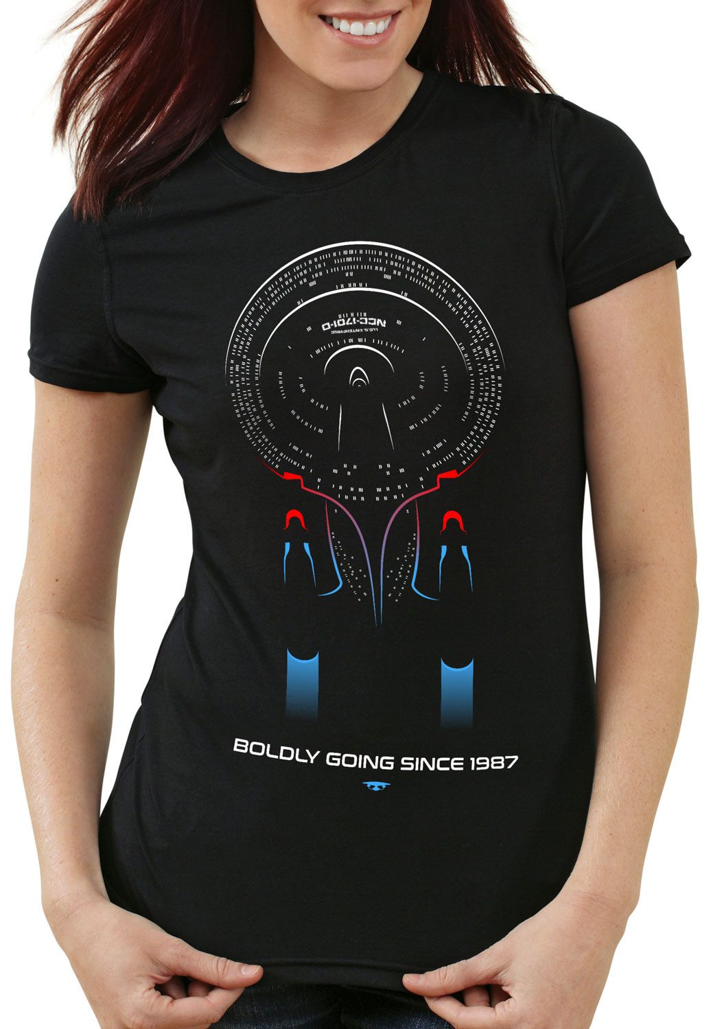 style3 T-Shirt Next Generation star trekkie trek enterprise ncc-1701-d raumschiff