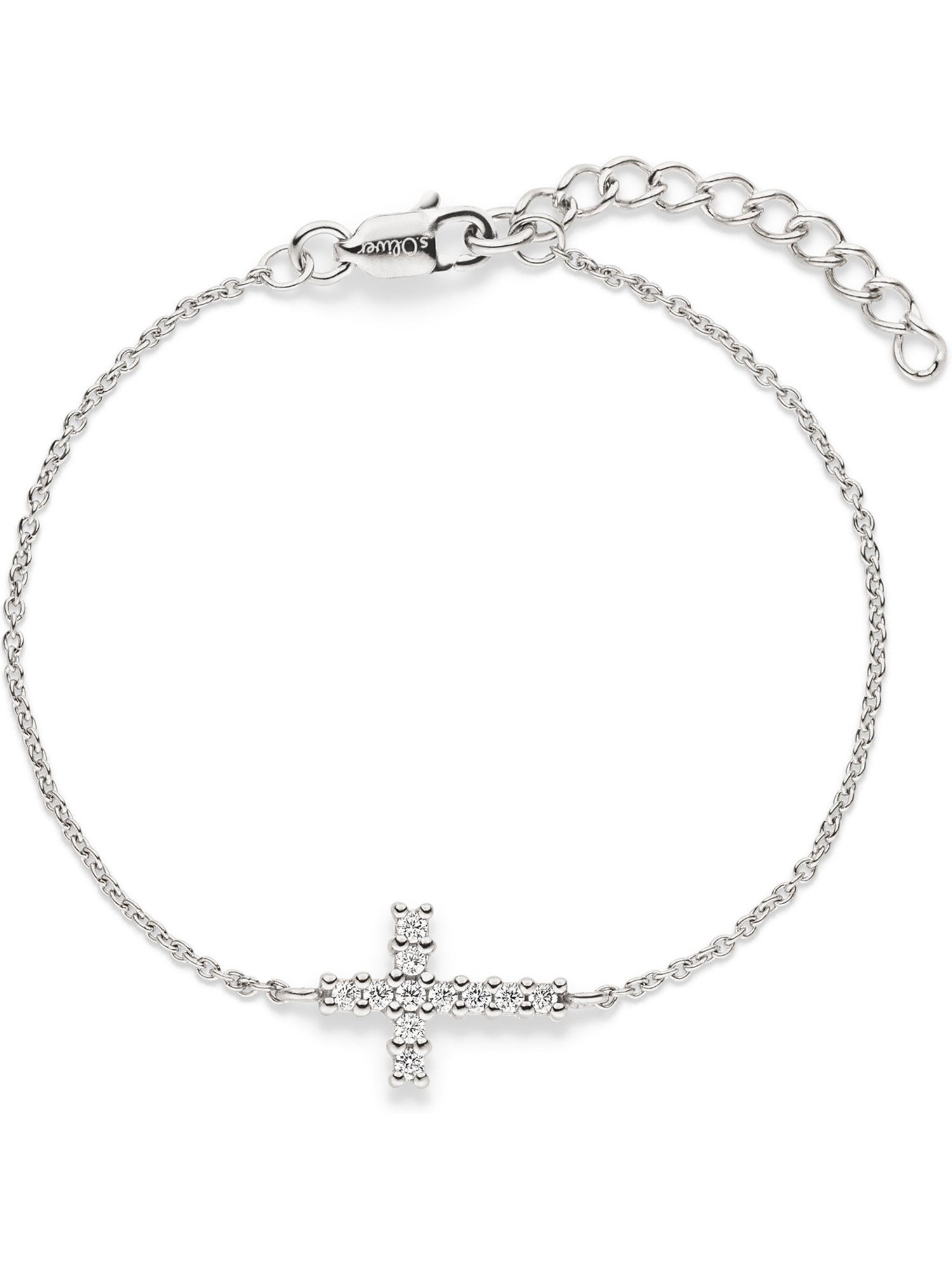s.Oliver Armband S.Oliver Mädchen-Armband 925er Silber 11 Zirkonia