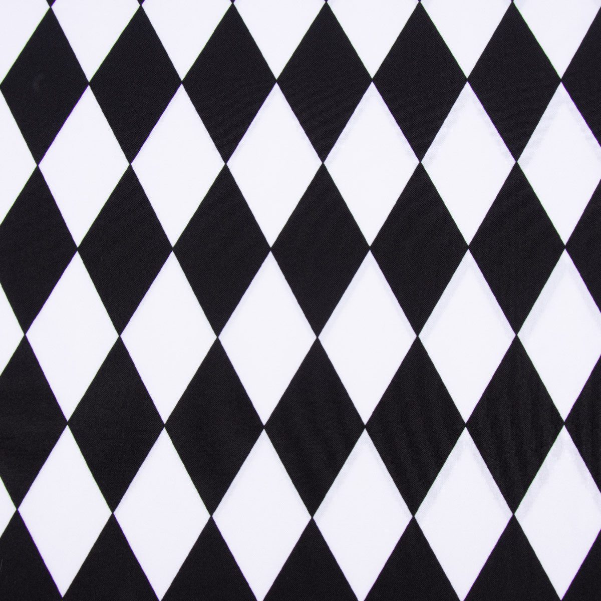SCHÖNER LEBEN. Stoff Faschingsstoff Polyester Raute weiß schwarz 1,5m Breite