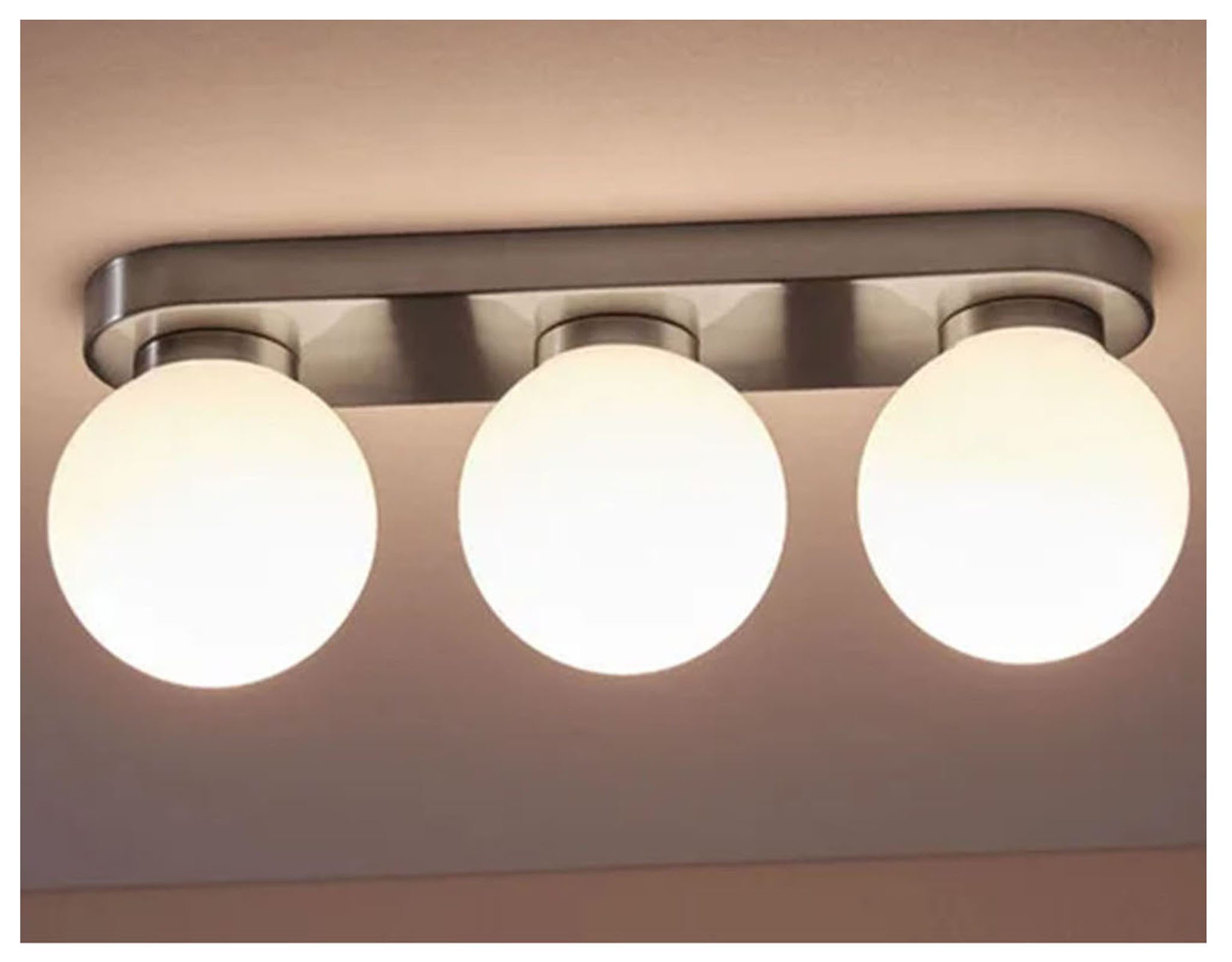 Livarno home Deckenleuchten LED-Deckenleuchte Lampe Leuchte Deckenschiene 3 LEDs 4,9 Watt, LED wechselbar, warmweiß, 3 LEDs, 4,9 Watt, Mattnickel-Optik, 25000 h, energiesparend