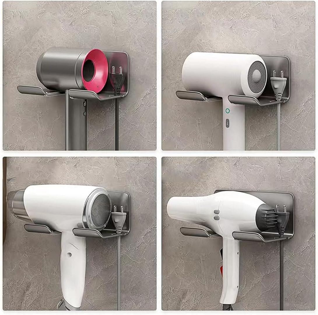 feinlux Halterung die meisten Haartrockner Haartrocknerhalter, (Packung, Wandhalterung Ständer, ohne Bohren( 1 Stück ) , für Dyson Supersonic) – Bild 3 von 5