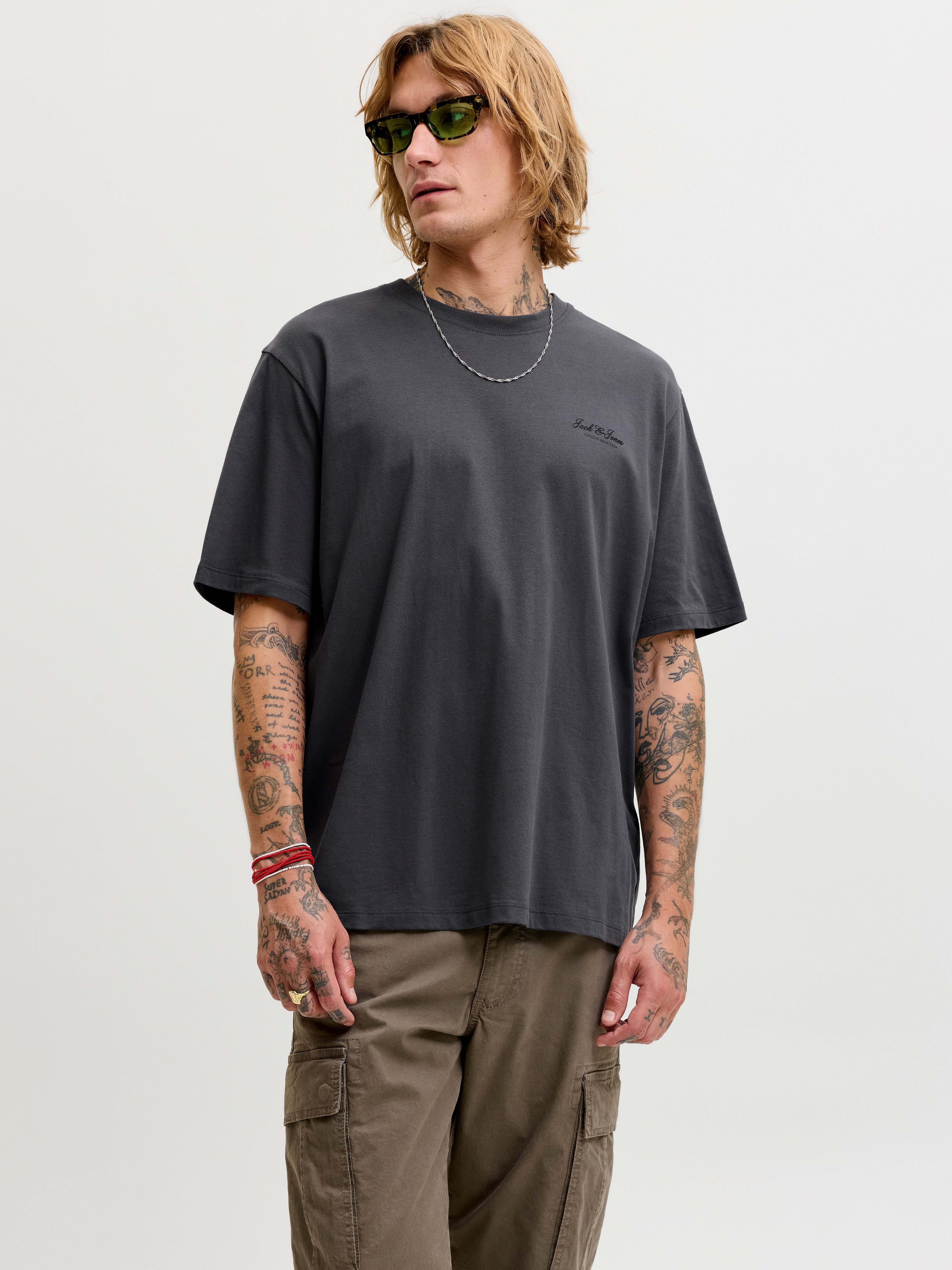 Jack & Jones Rundhalsshirt JJEARCHIVE GRAPHIC TEE SS O-NECK NOOS Baumwolle, relaxed fit