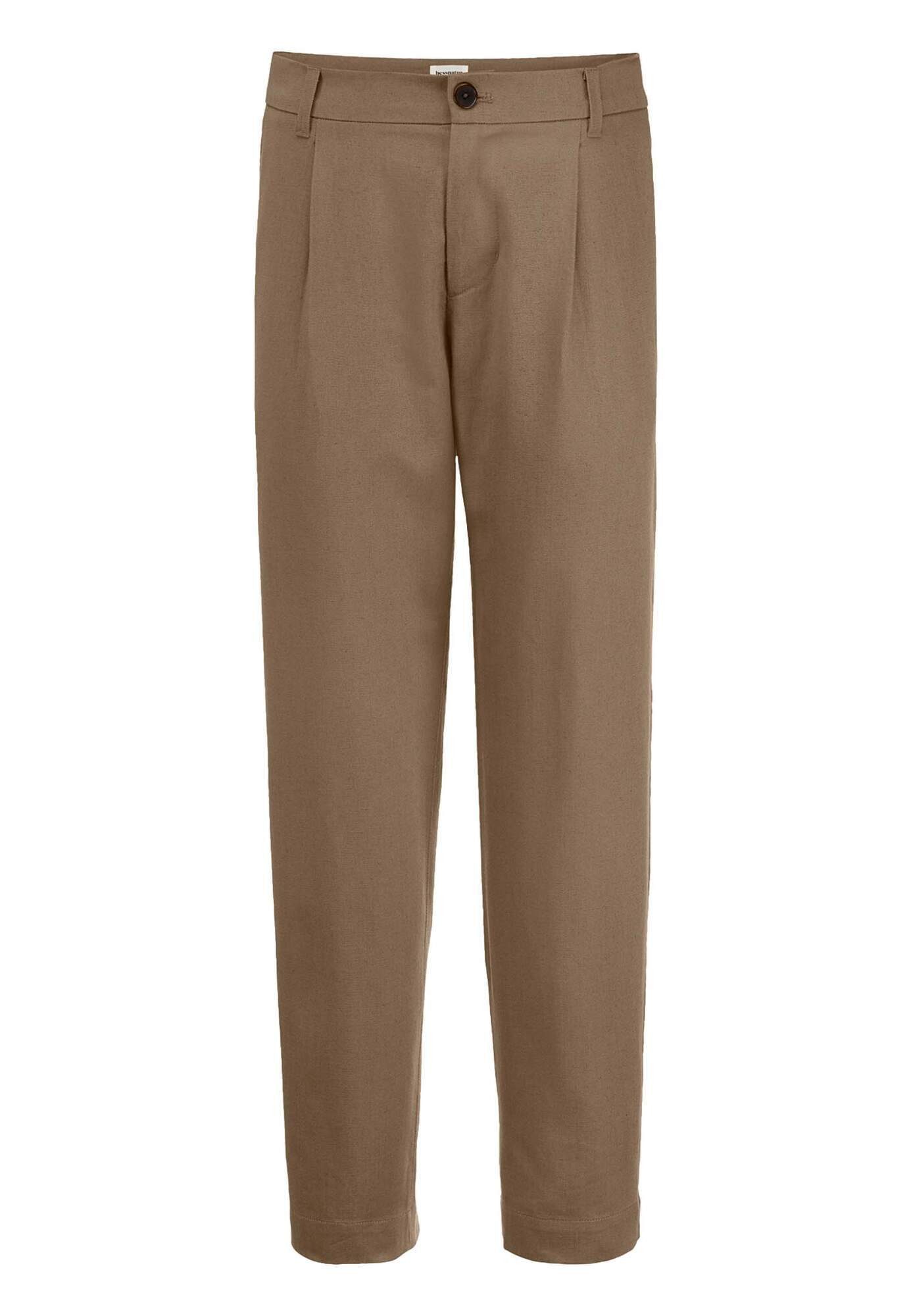 Stoffhose aus Bio-Baumwolle mit Leinen