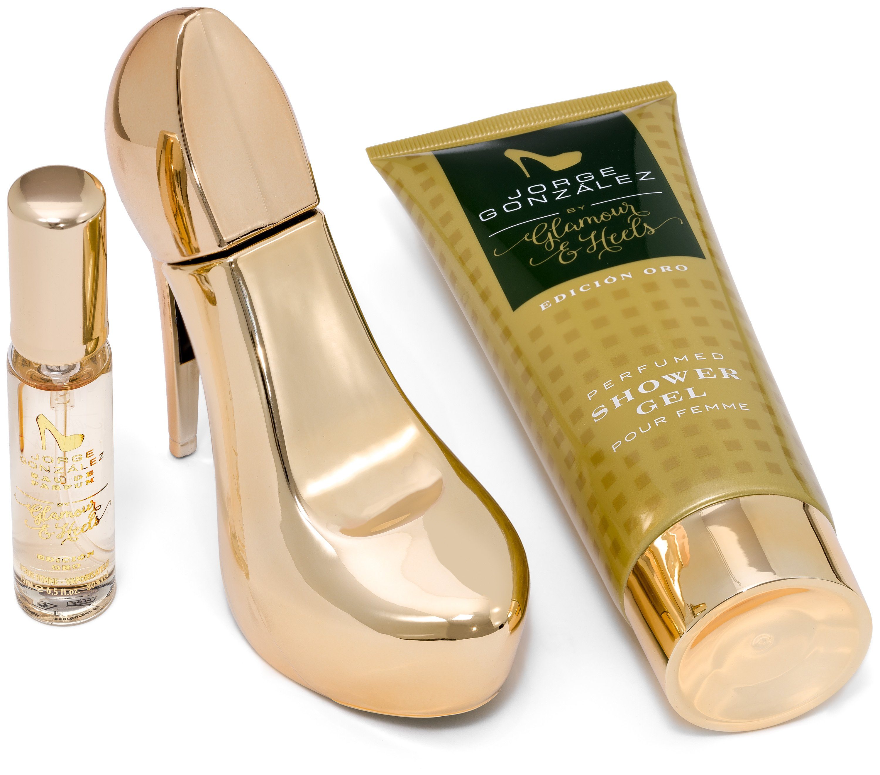 JORGE GONZÁLEZ Eau de Parfum JORGE GONZÁLEZ EDICIÓN ORO 3er Geschenkset, EDP+Duschgel, Damenduft