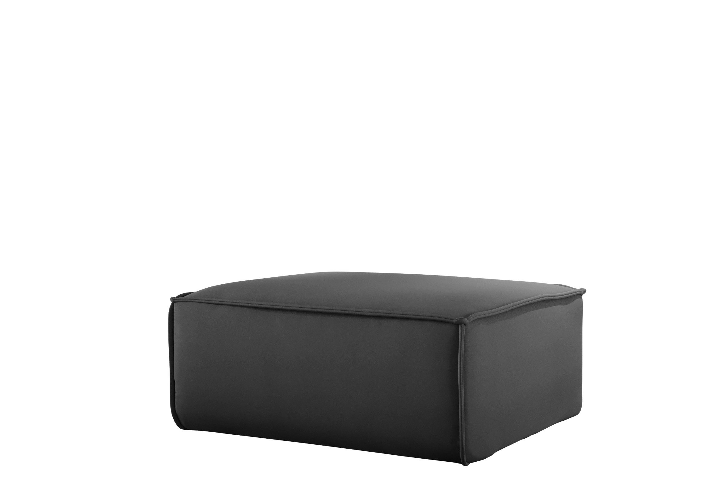 Fun Möbel Polsterhocker Designerhocker CELES PREMIUM 105x105 cm in Stoff (105x105x40 cm), In 3 verschiedenen Stoffen