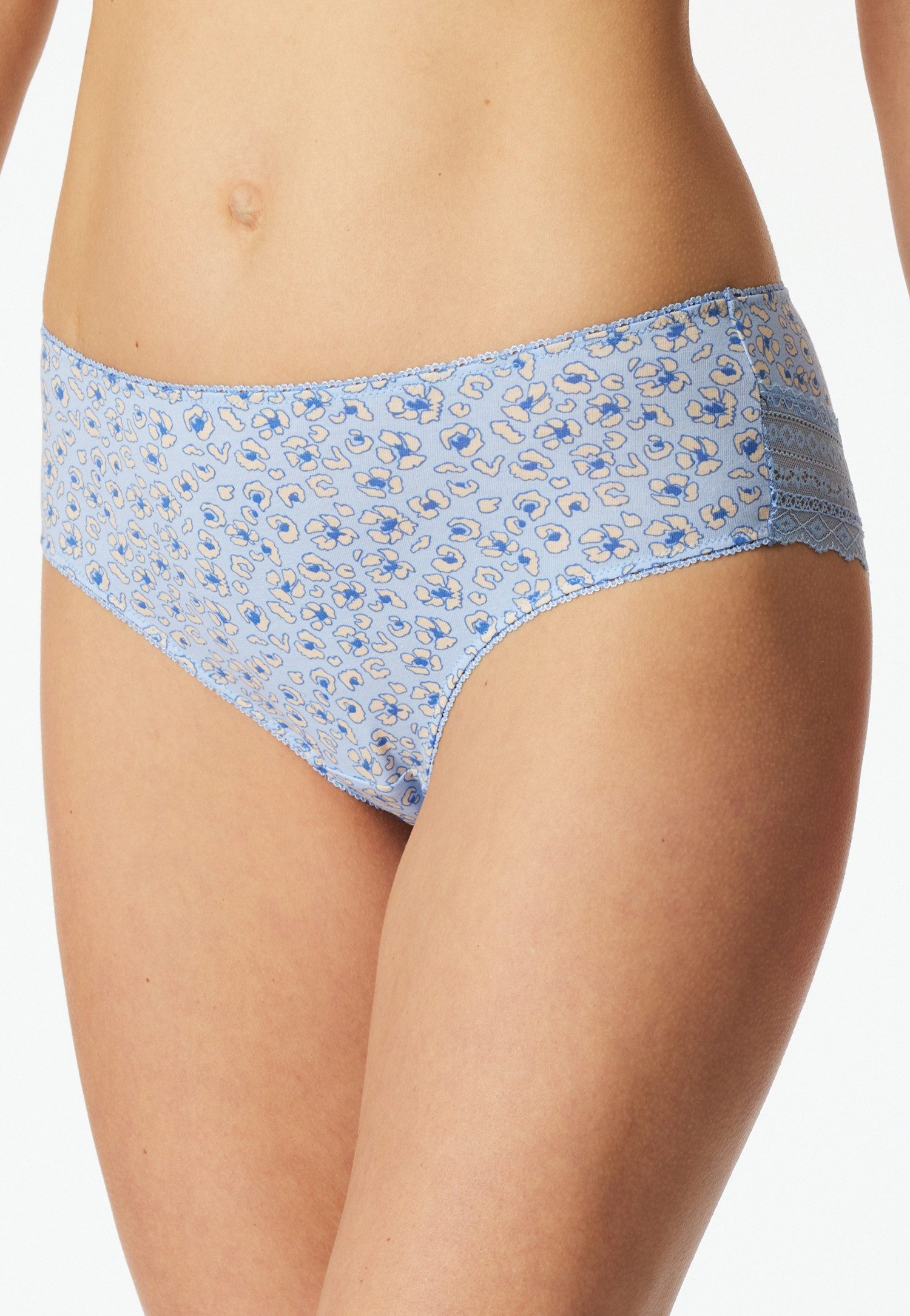 Schiesser Brasilslip Modern Multipacks (3er Pack) Spitzenbänder, Single-Jersey, Baumwollmischung