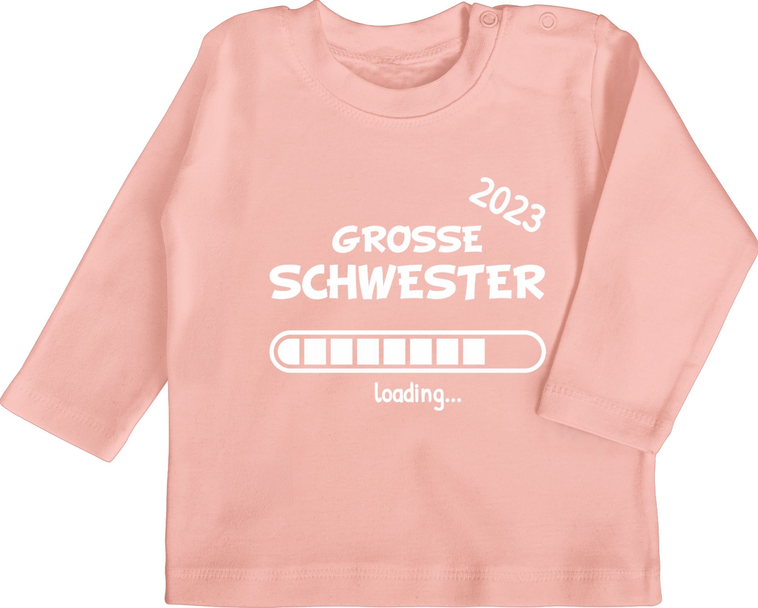 Shirtracer T-Shirt »Große Schwester 2023 loading - Geschwister Bruder und  Schwester - Baby T-Shirt langarm« Outfit Geschenk Kleidung Strampler  Babykleidung online kaufen | OTTO