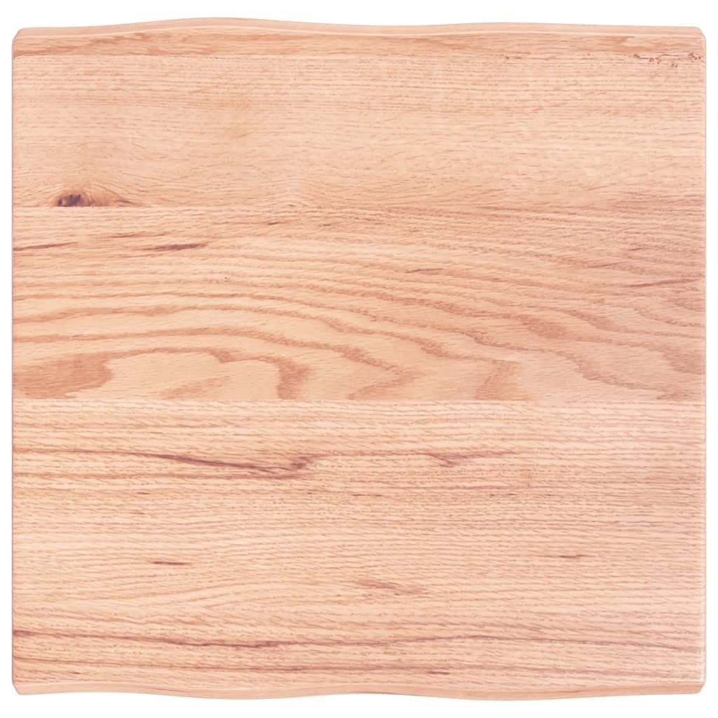 furnicato Tischplatte 60x60x(2-4) cm Massivholz Behandelt Baumkante (1 St)