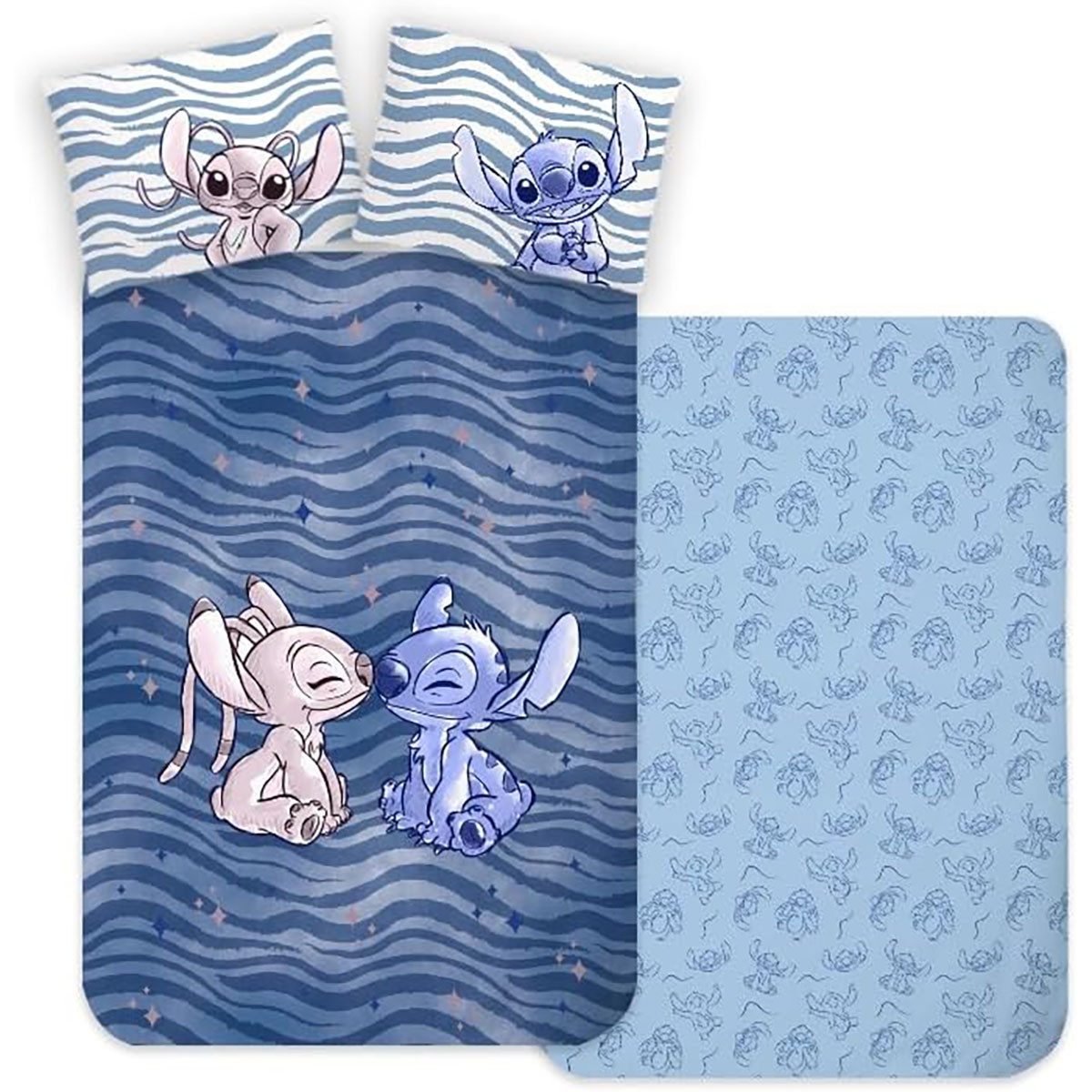 Disney Kinderbettwäsche Disney Lilo und Stitch Kinderbettwäsche Angel Stern günstig online kaufen