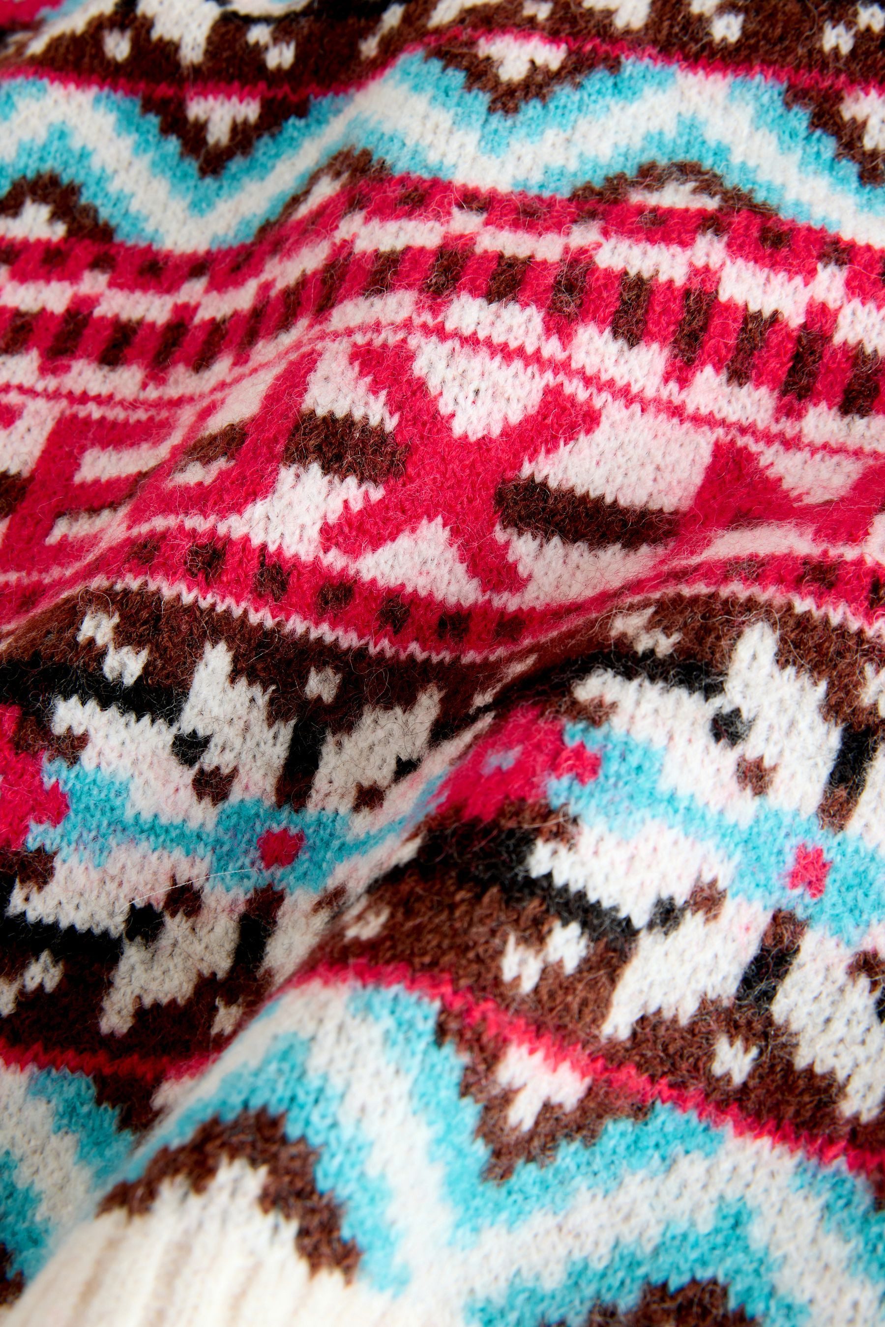 Next Strickpullover Langärmeliger Weihnachtspullover (1-tlg)