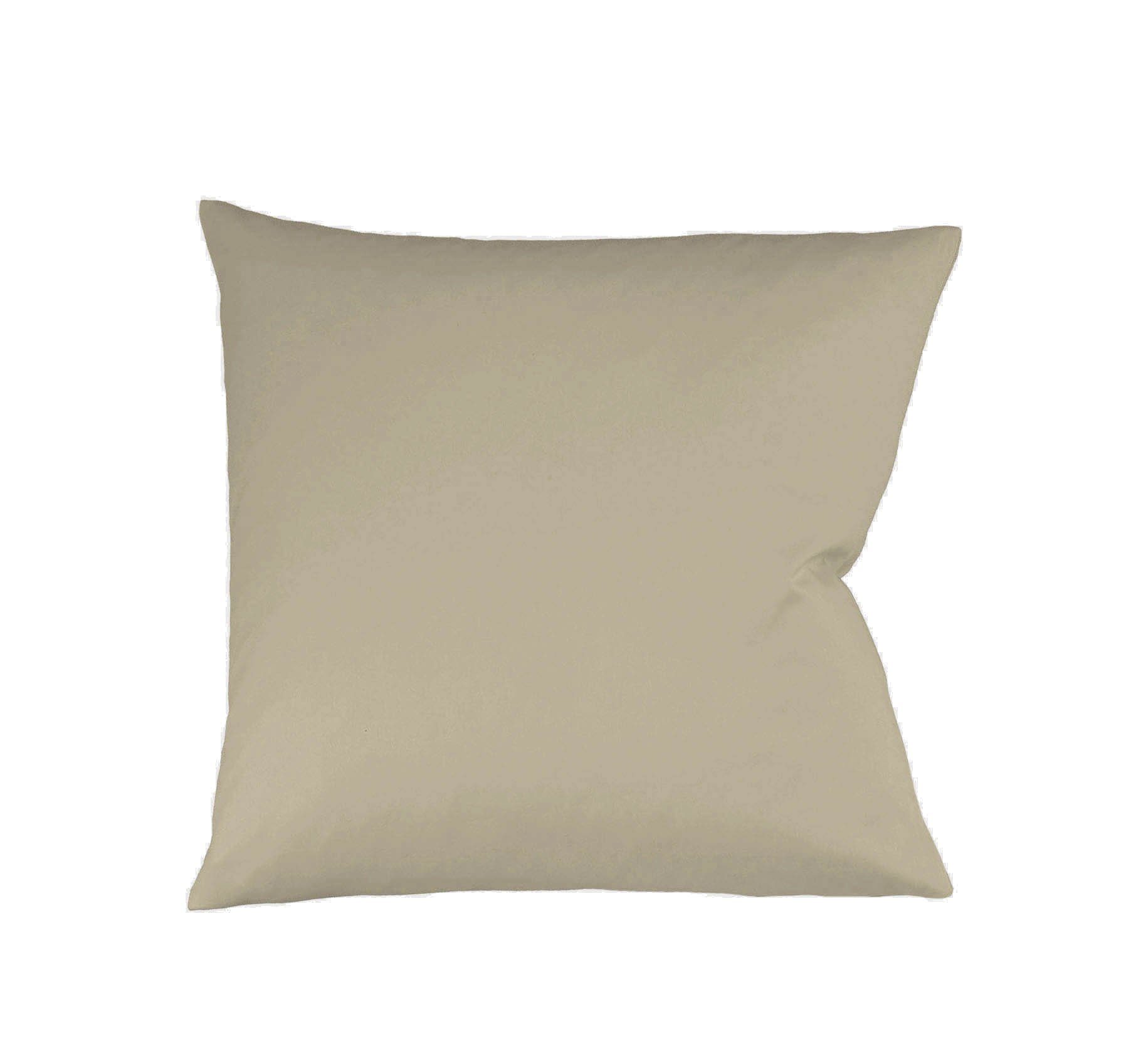 Kopfkissen Fleuresse Mako-Satin Kissenbezug Bezug 80x80 cm, fleuresse taupe