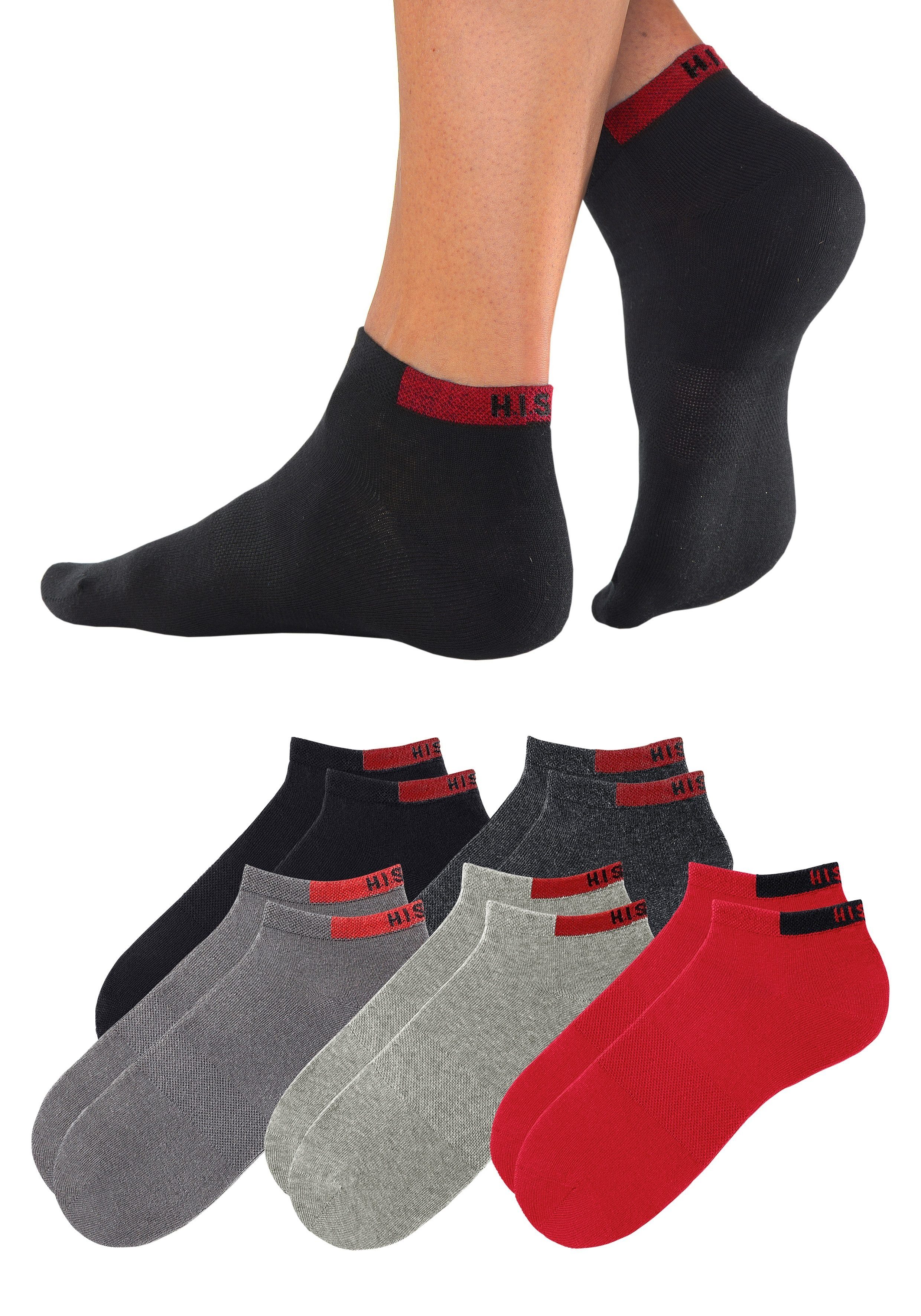 H.I.S Sneakersocken (Packung, 10-Paar) mit verstärkten Belastungszonen