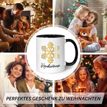 GRAVURZEILE Tasse mit Weihnachtsmotiv - Handwärmer - Geschenke für Freunde - Weihnachten, Keramik