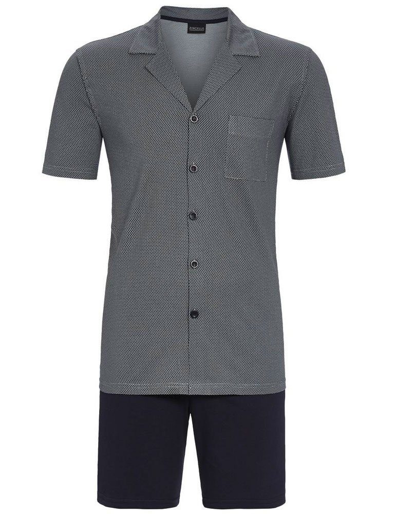 Ringella Pyjama Herren Shorty mit Knopfleiste günstig online kaufen